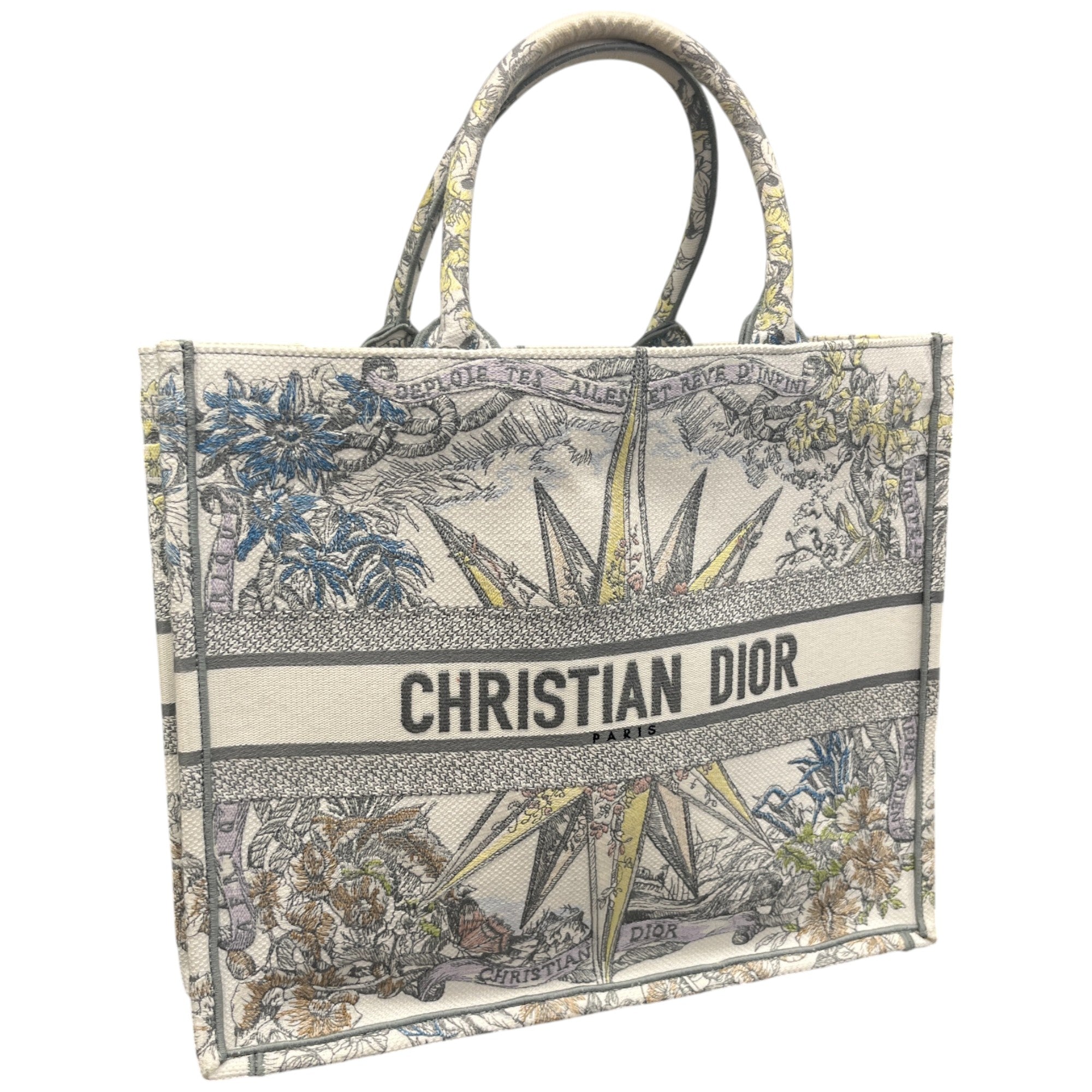 Women's Large Book Tote Handbag White