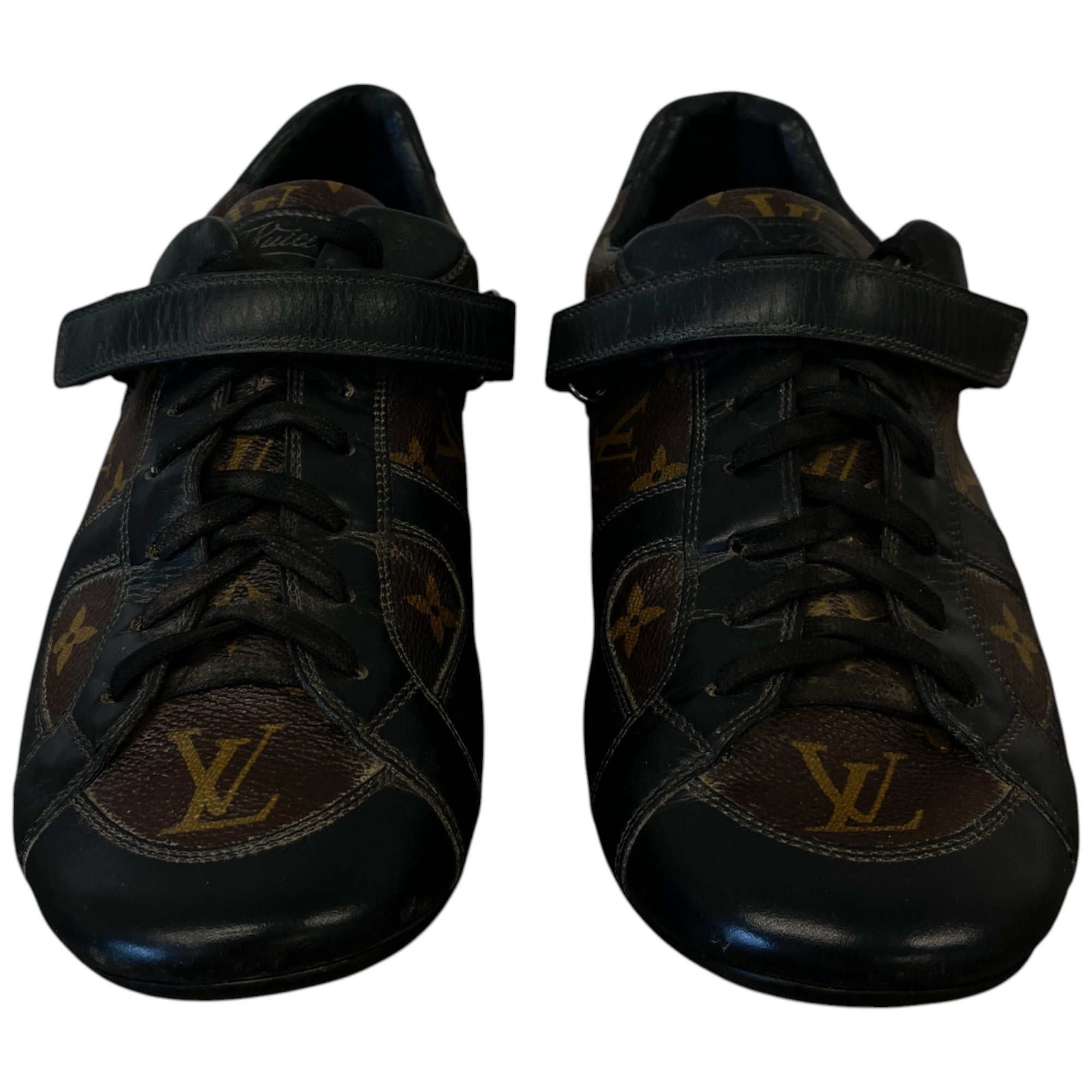 Men's Monogram Globe Trotter Low Trainers Brown Size EU 45 / UK 11