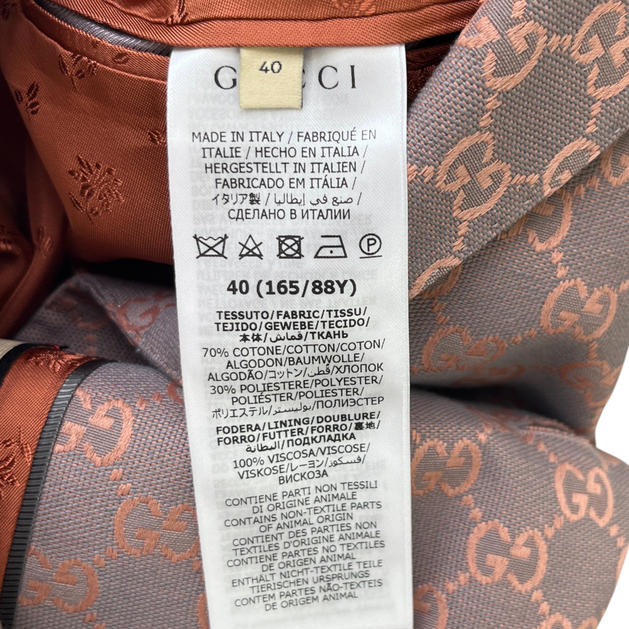 Women's Gg Jacquard Double Breasted Blazer Jacket Pink Size IT 40 / UK 8