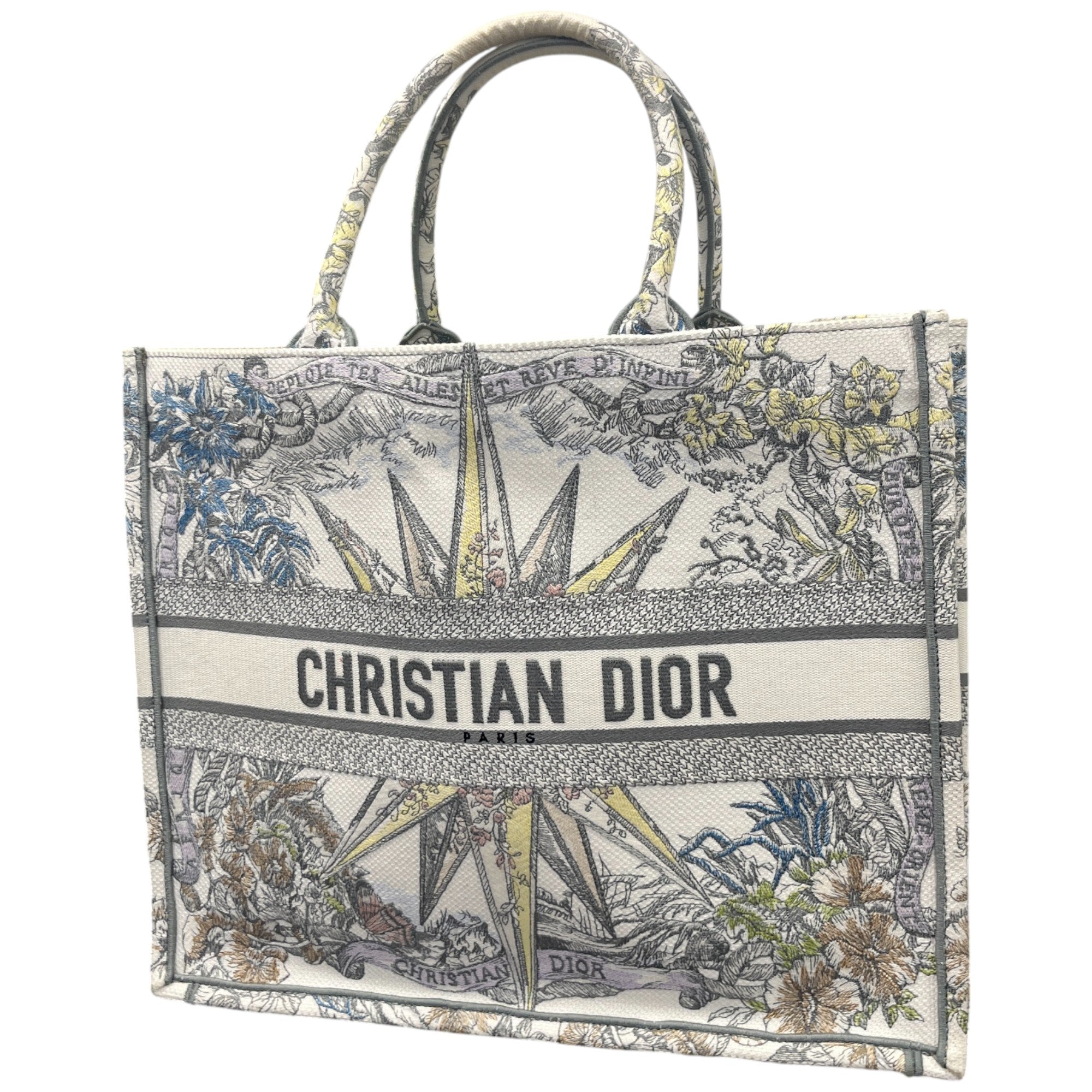 Women's Large Book Tote Handbag White