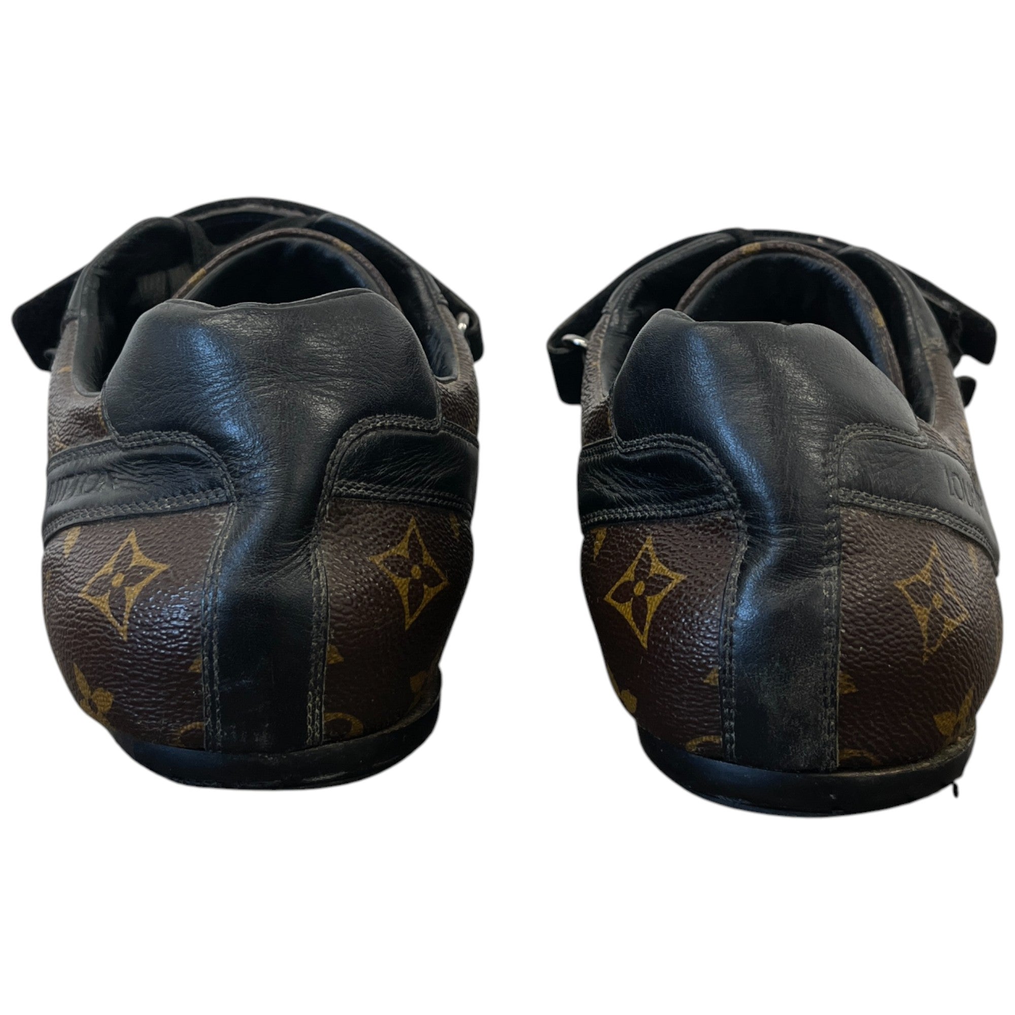 Men's Monogram Globe Trotter Low Trainers Brown Size EU 45 / UK 11