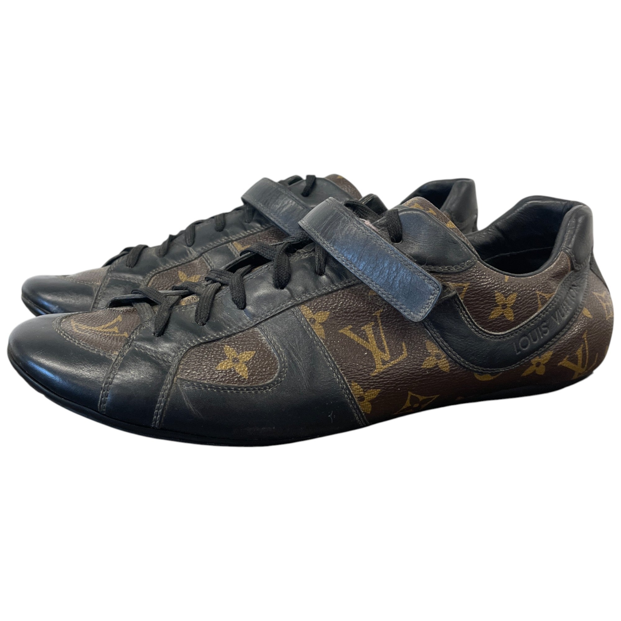 Men's Monogram Globe Trotter Low Trainers Brown Size EU 45 / UK 11