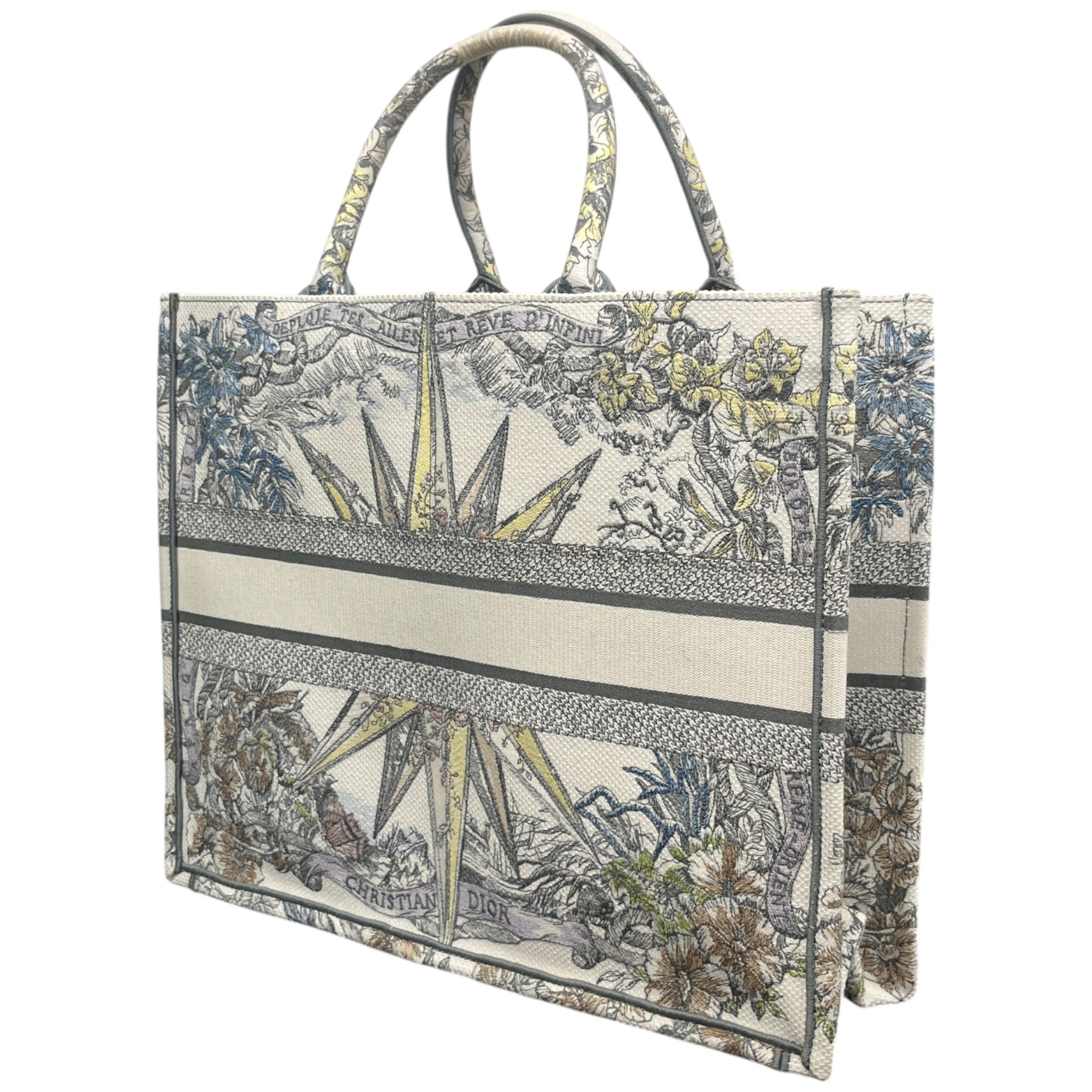 Women's Large Book Tote Handbag White