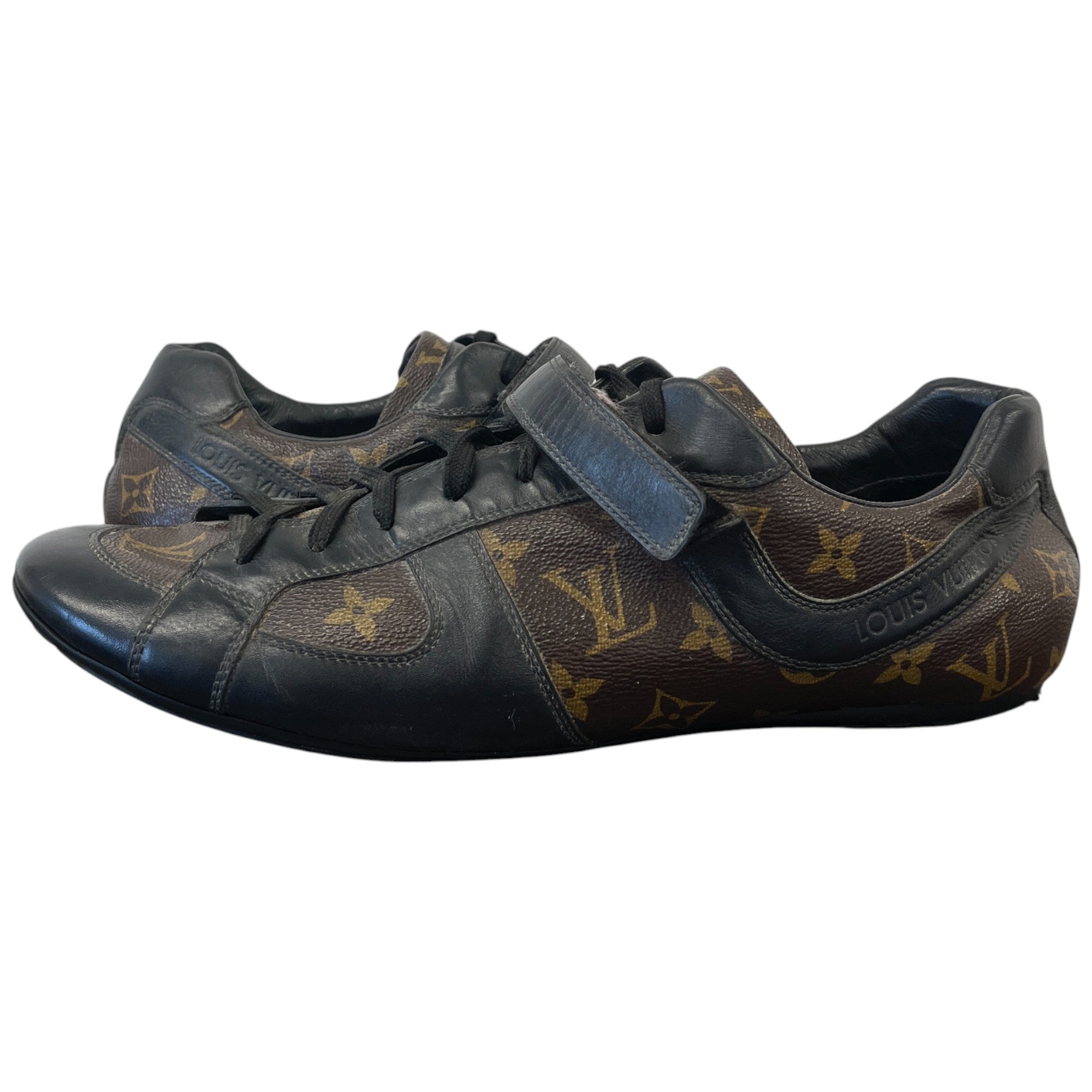 Men's Monogram Globe Trotter Low Trainers Brown Size EU 45 / UK 11