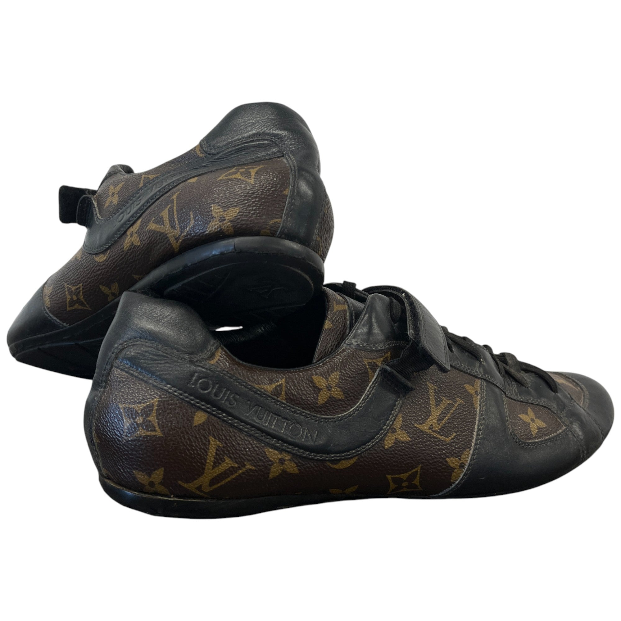 Men's Monogram Globe Trotter Low Trainers Brown Size EU 45 / UK 11