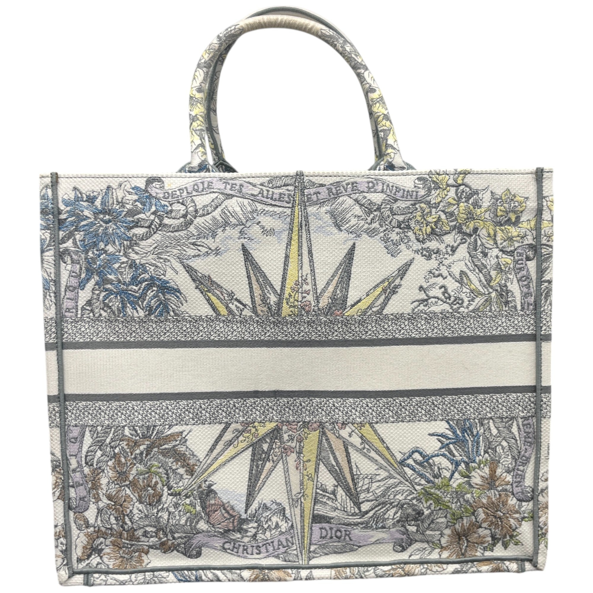 Women's Large Book Tote Handbag White