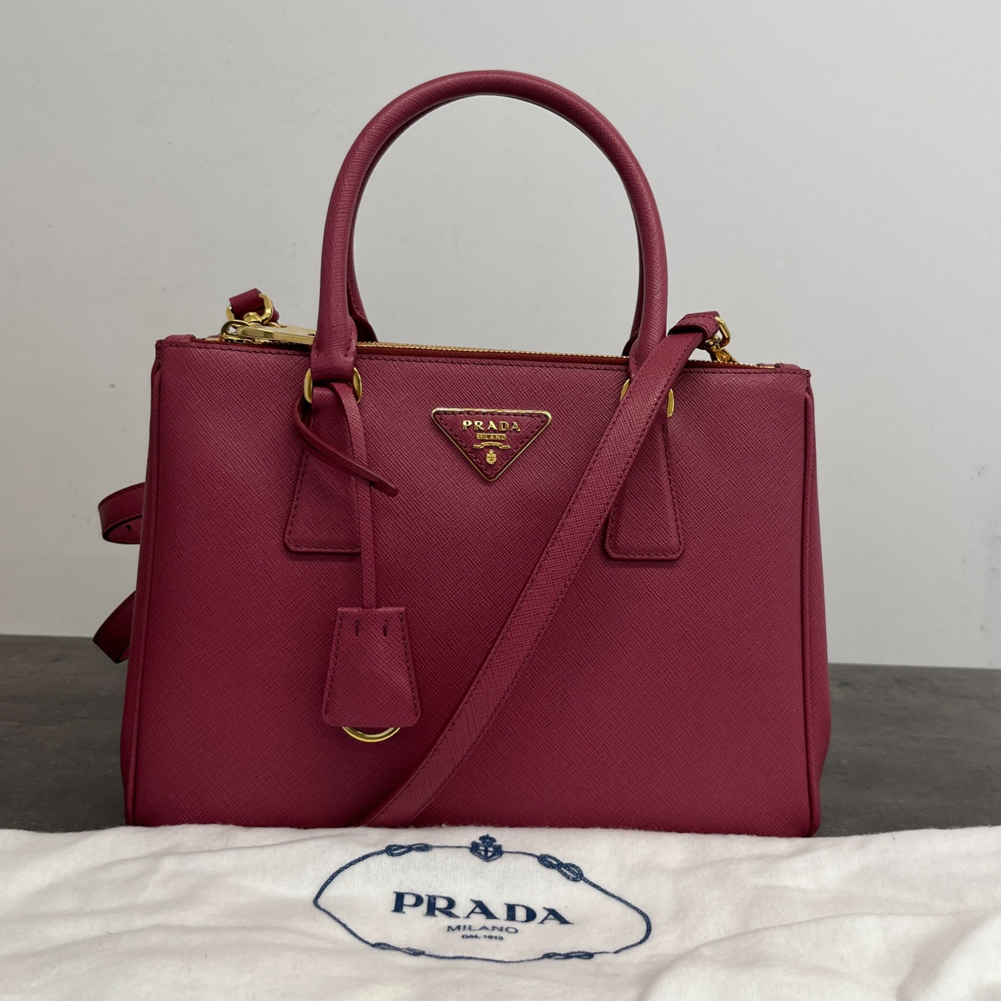 Women's Galleria Small Saffiano Handbag Pink