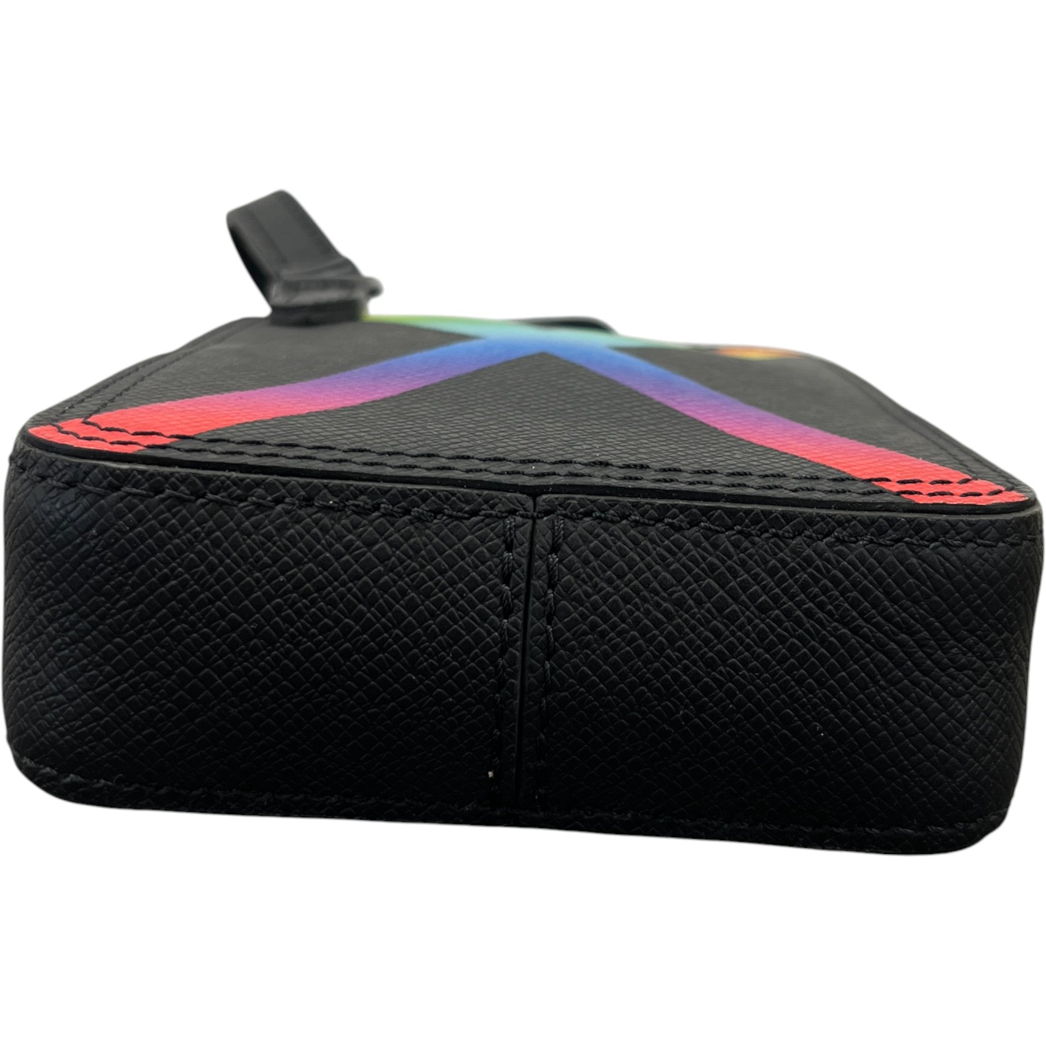 Men's Danube Rainbow Messenger Bag Black