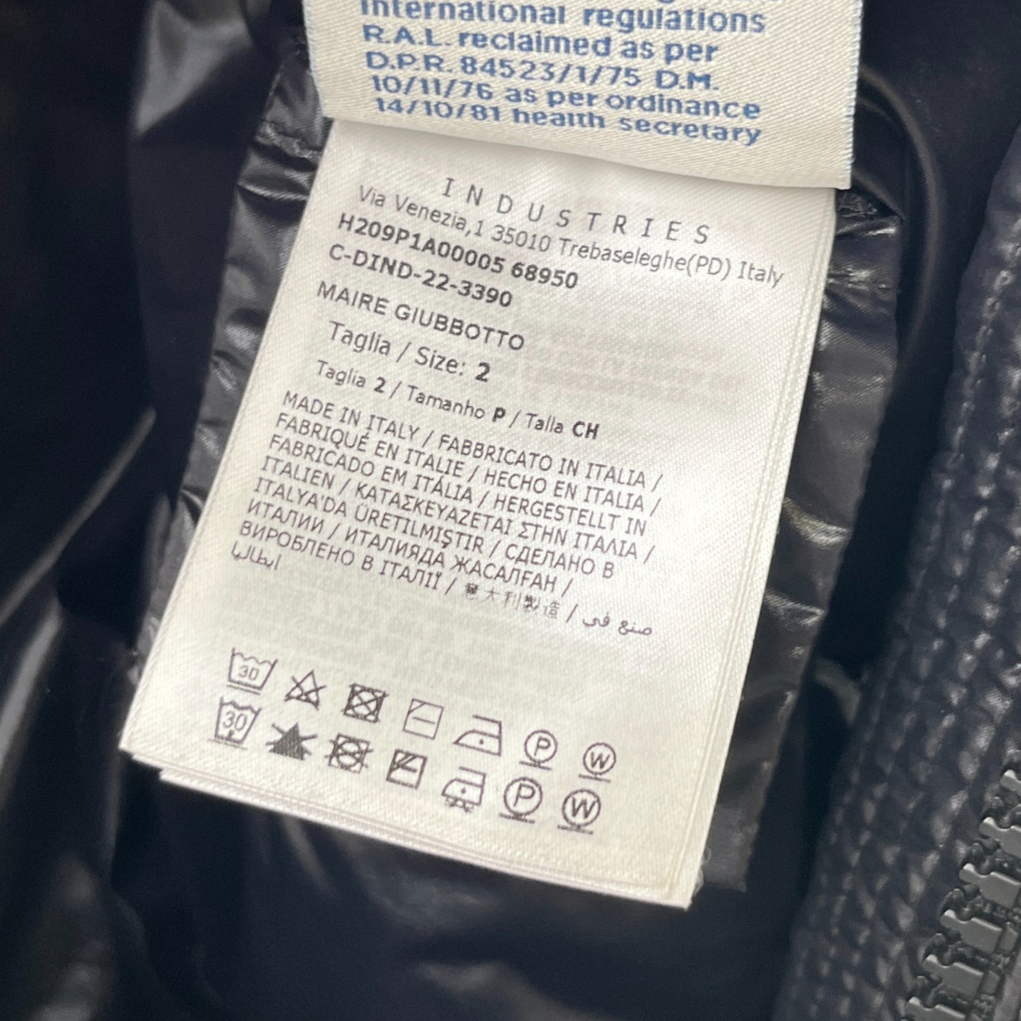 Women's Maire Down Jacket Black Size 2 / UK 12