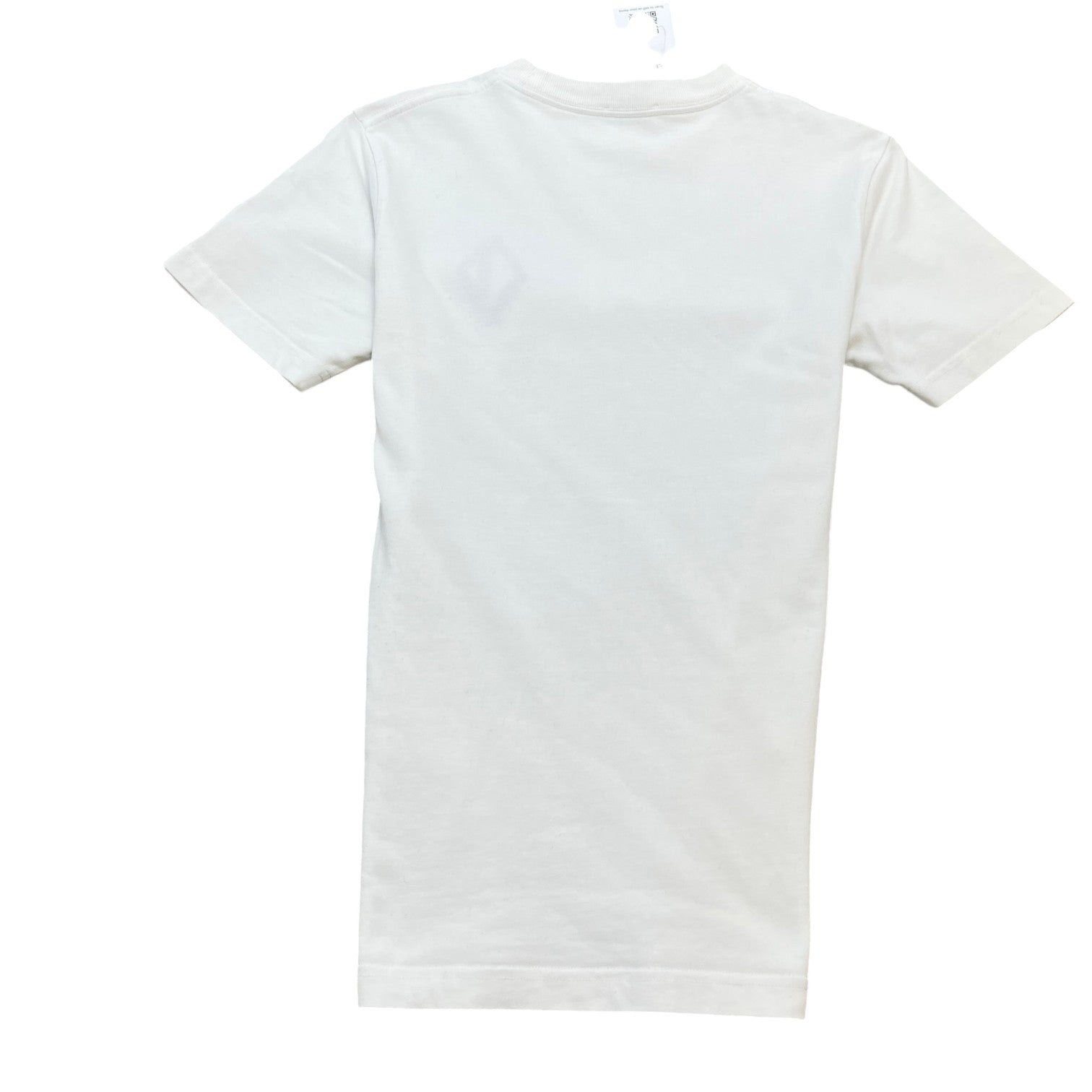Men's Embroidered Logo T-Shirt White Size XXS