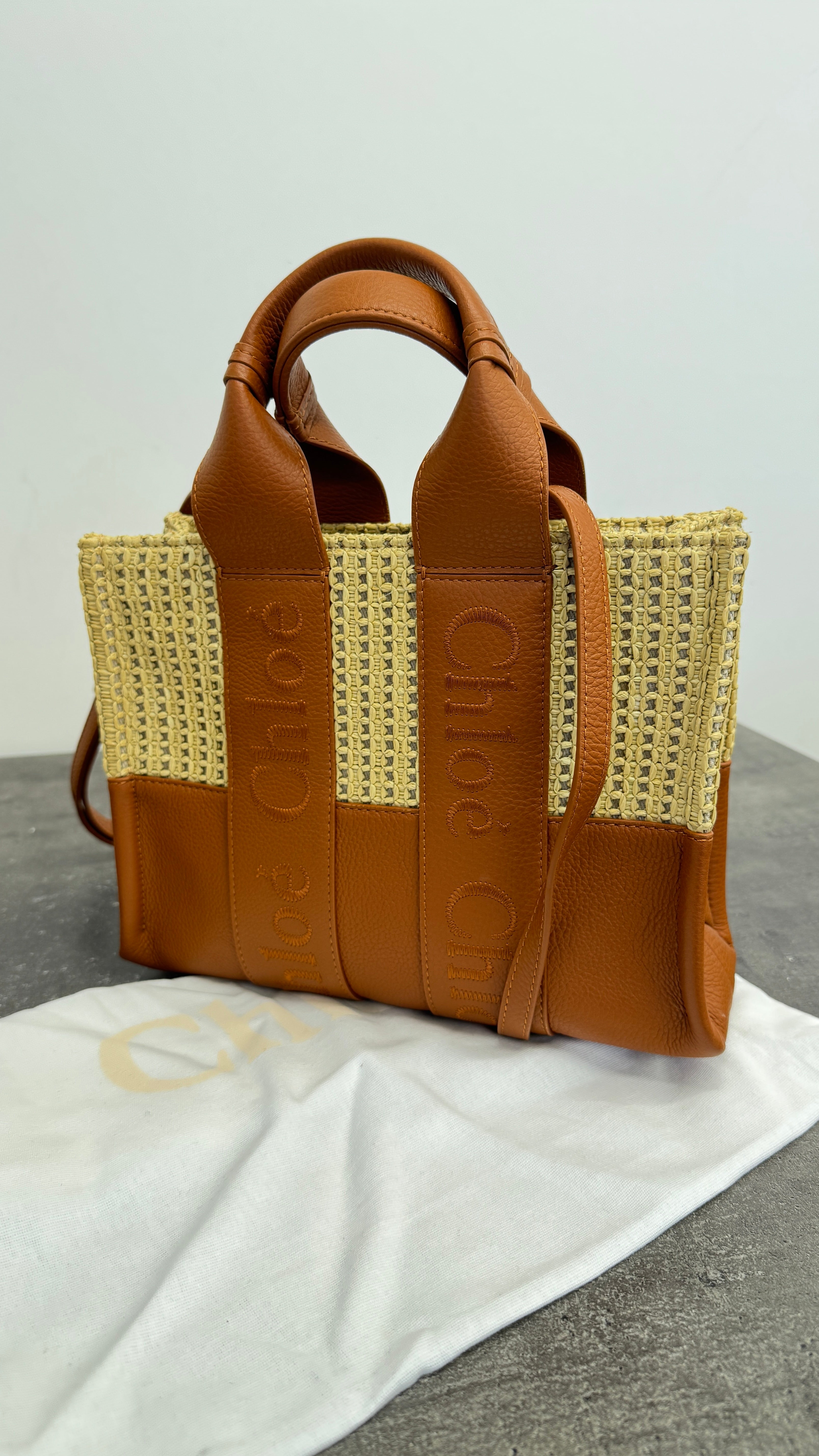 Women's Small Woody Tote Handbag Brown