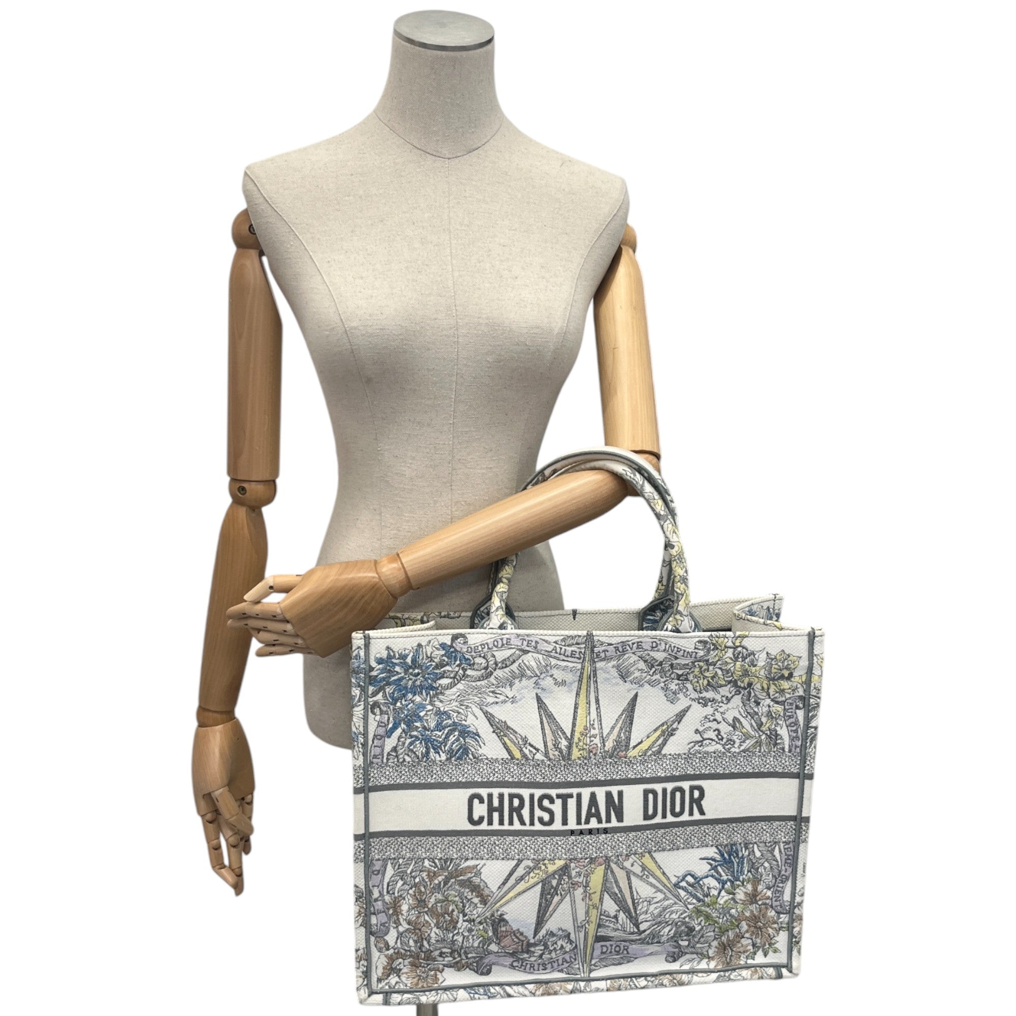 Women's Large Book Tote Handbag White