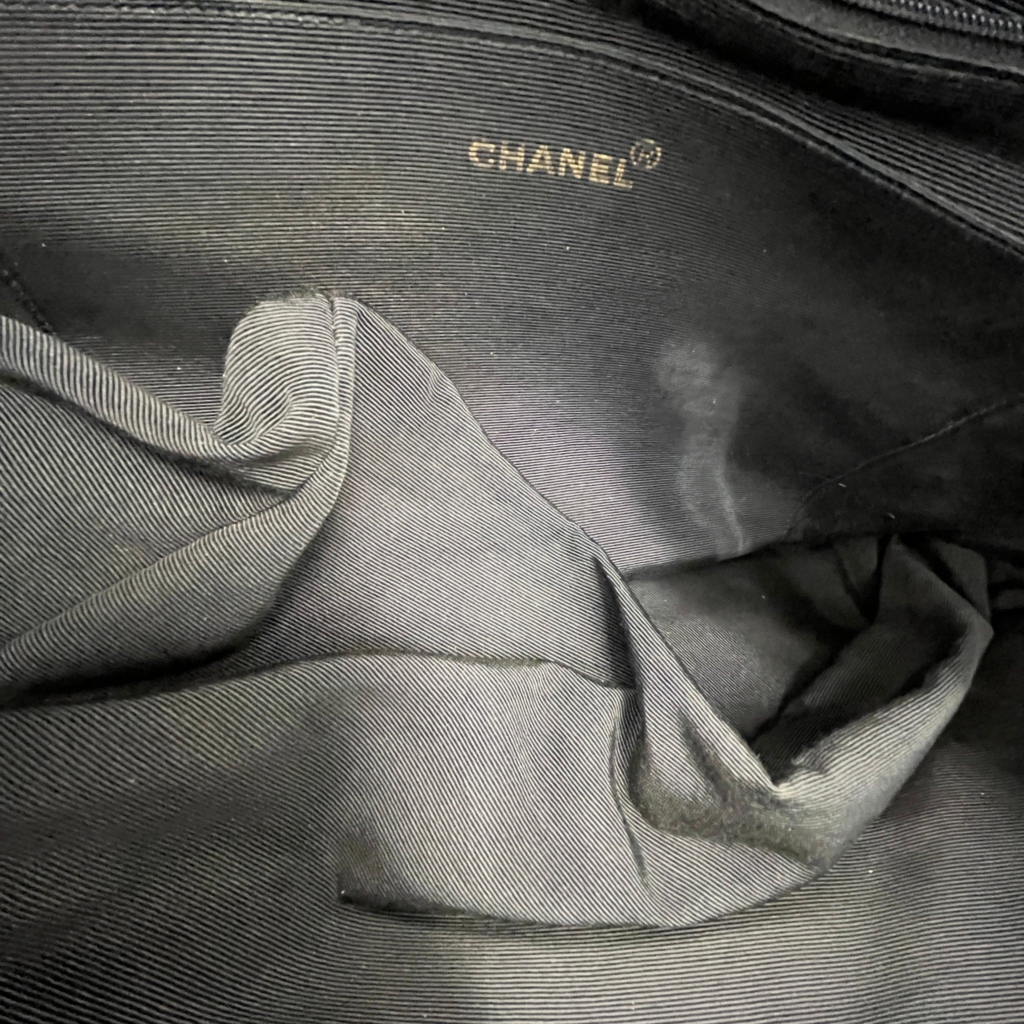 Women's Logo Chain Tote Bag Black