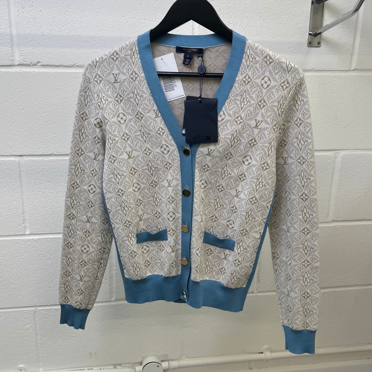 Women's Monogram Jacquard Jacket Blue Size S