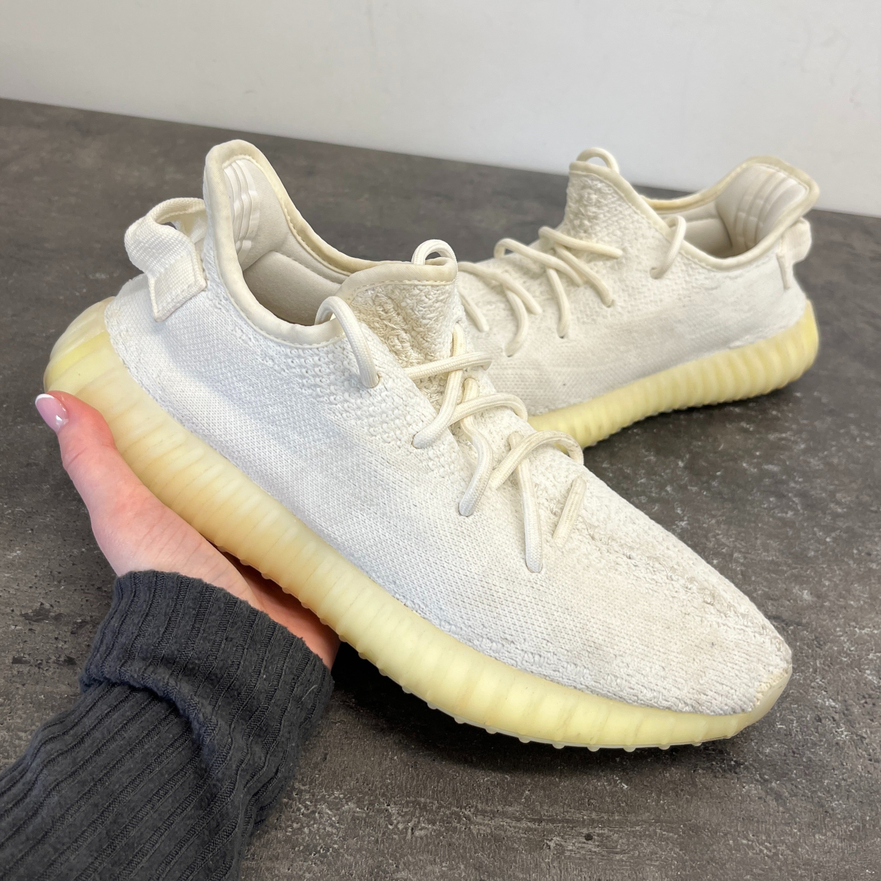 Men's Boost 350 V2 Low Trainers White Size EU 41.5 / UK 7.5