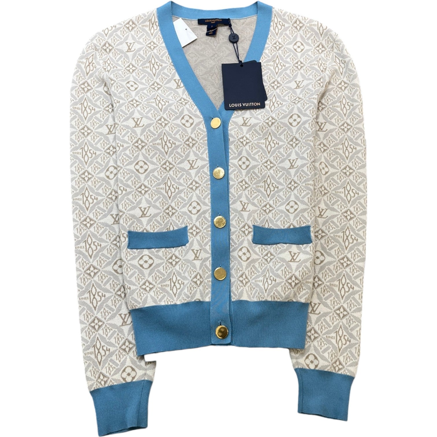 Women's Monogram Jacquard Jacket Blue Size S