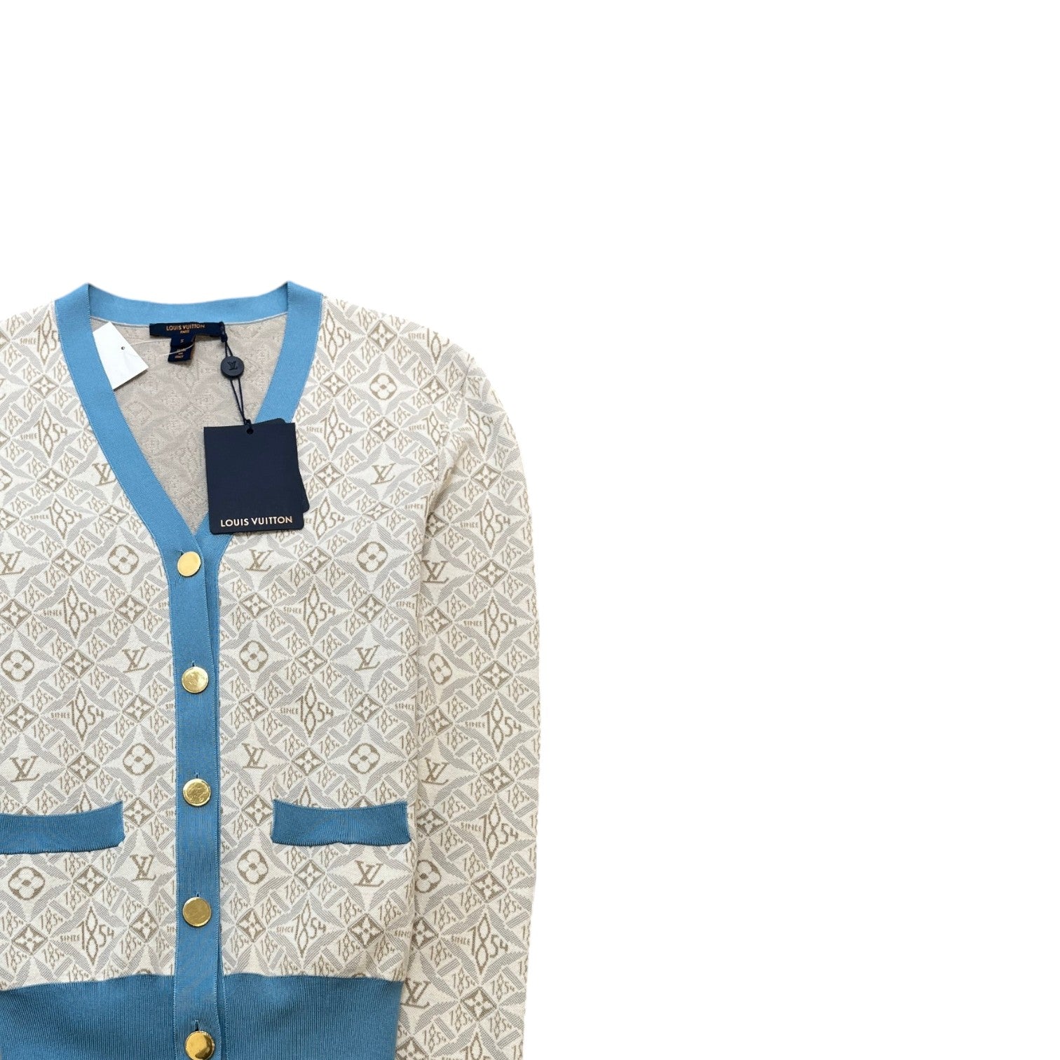 Women's Monogram Jacquard Jacket Blue Size S