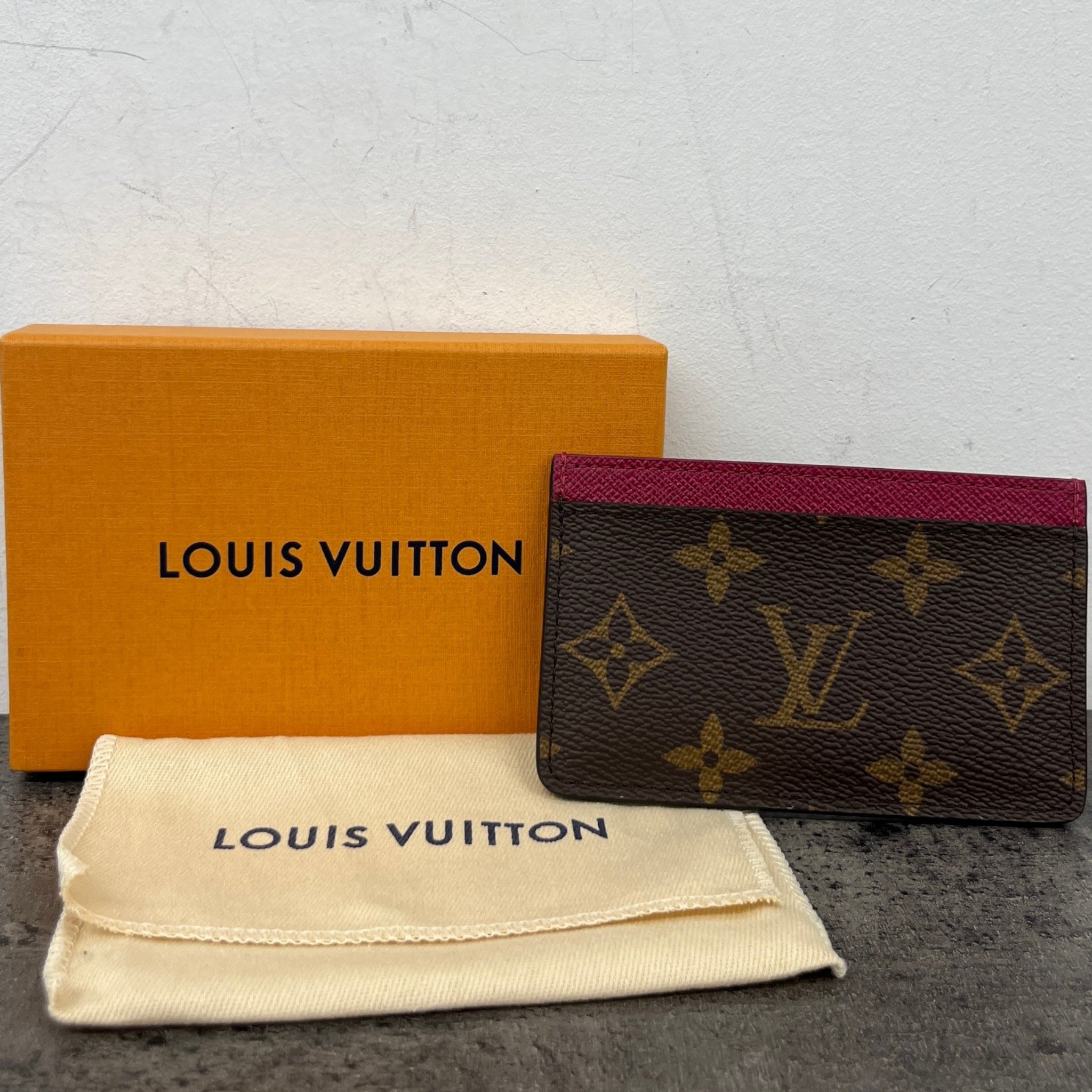 Men's Monogram Card Holder Brown