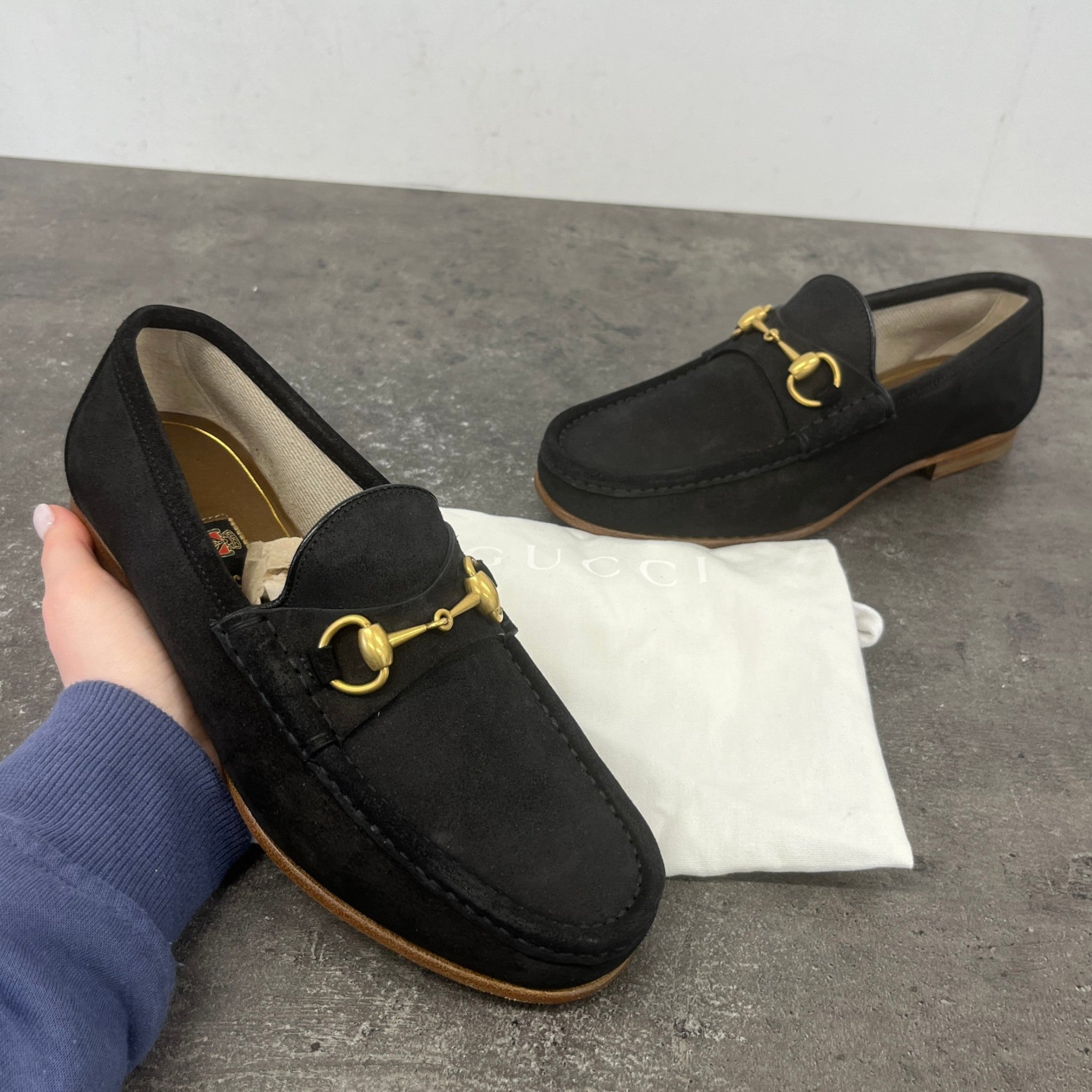 Men's Horsebit Loafers Black Size EU 39 / UK 5