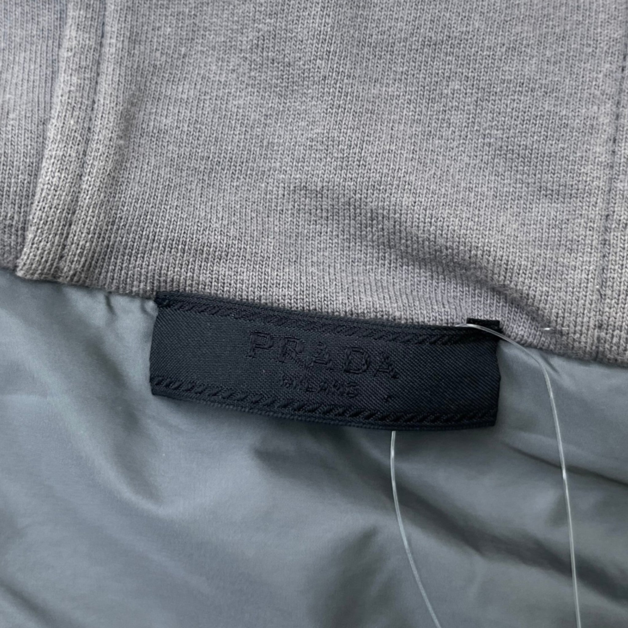 Men's Rubber Logo Hoodie Grey Size M