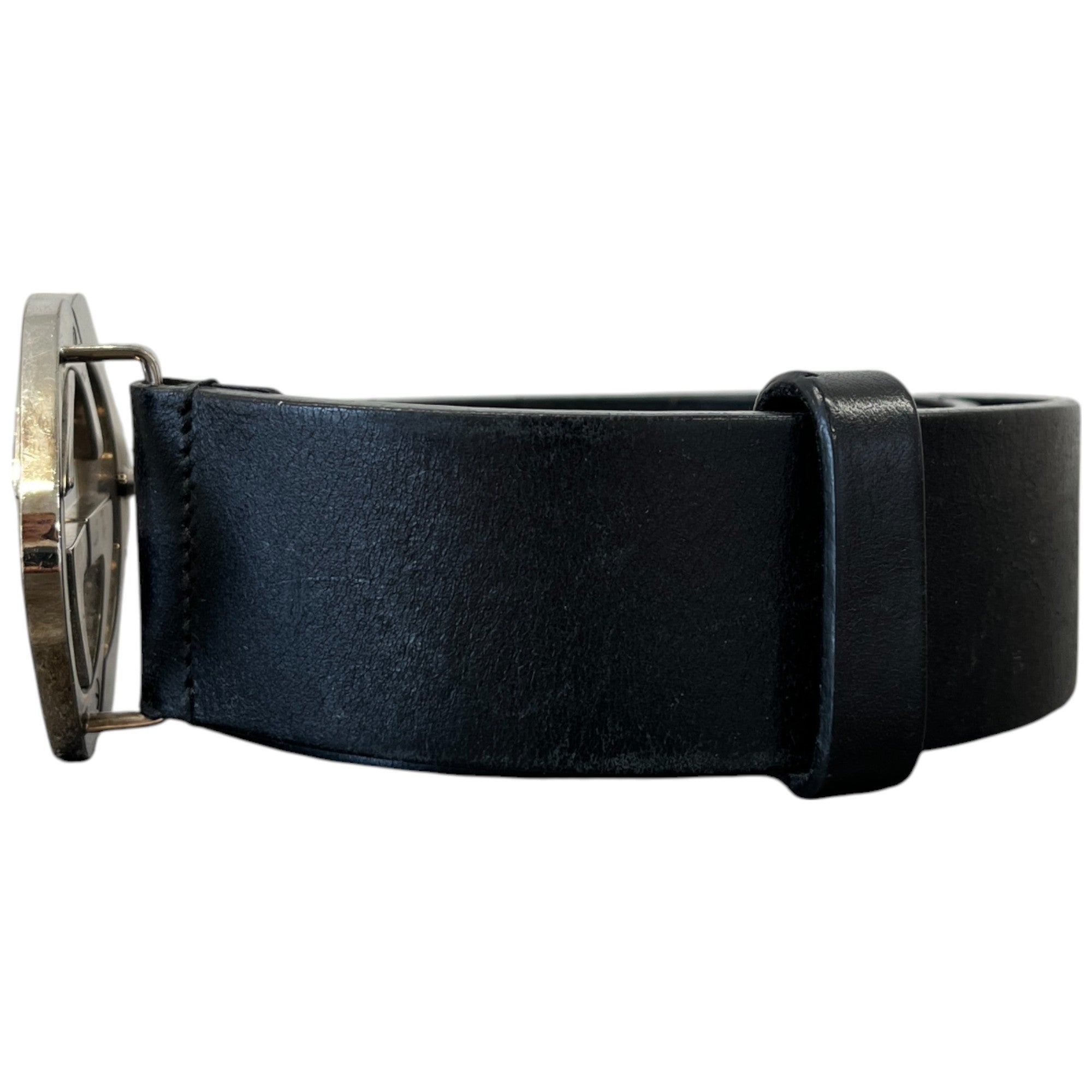 Women's Interlocking G Belt Black Size Waist 30"