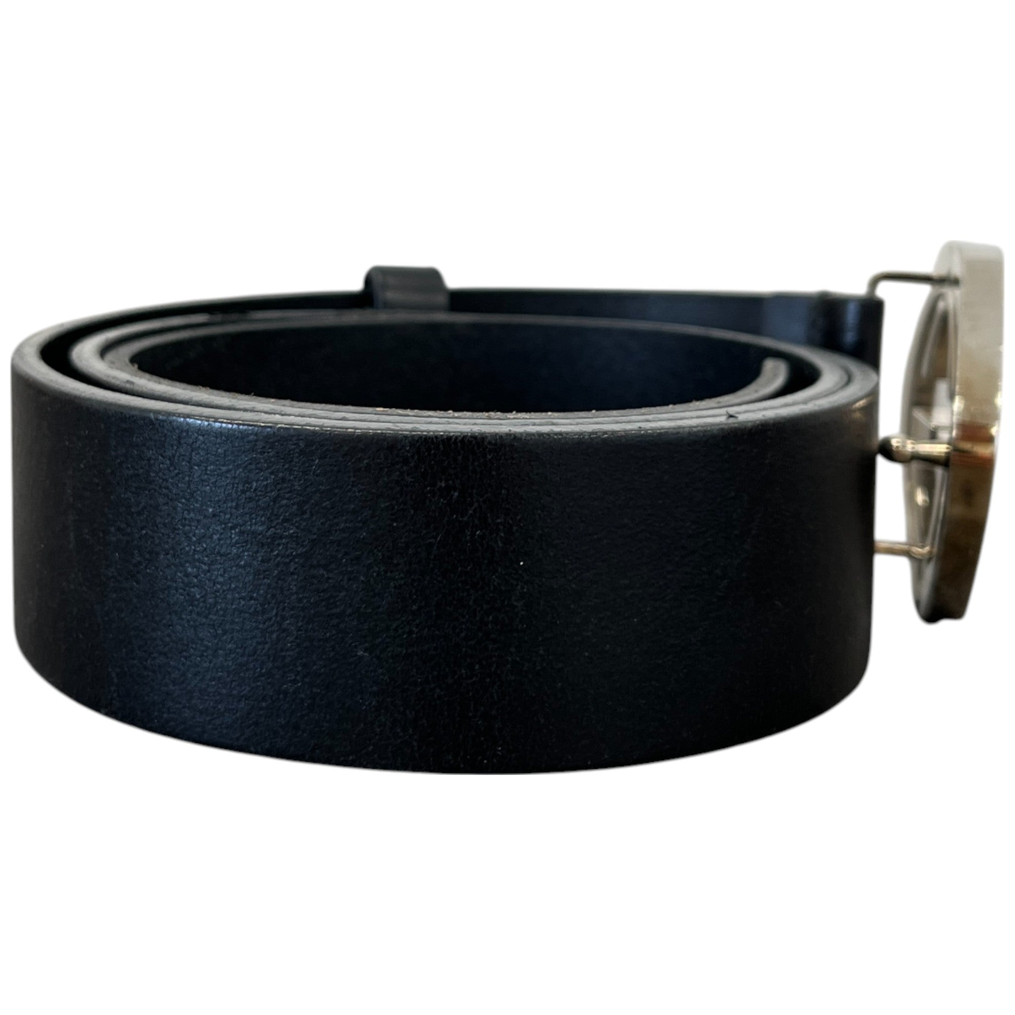 Women's Interlocking G Belt Black Size Waist 30"