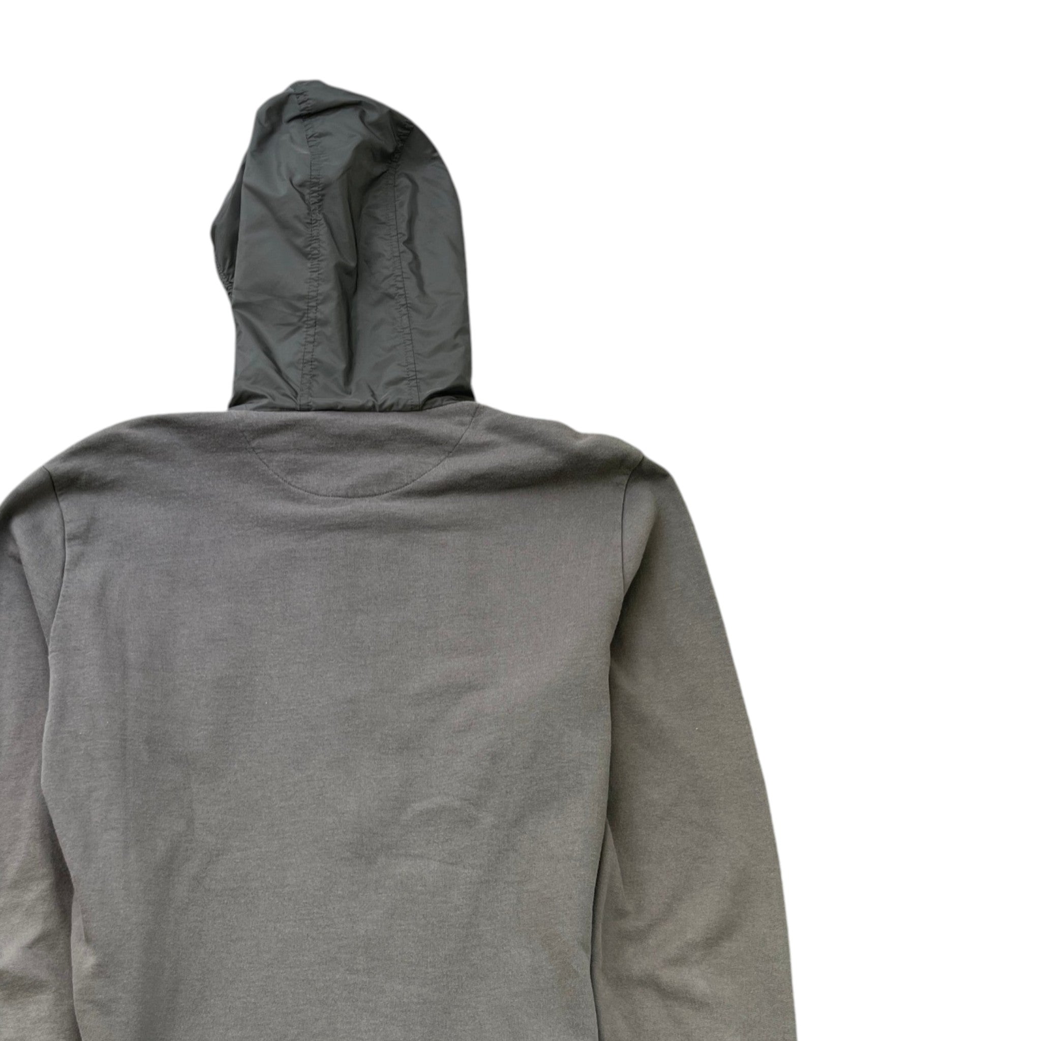 Men's Rubber Logo Hoodie Grey Size M