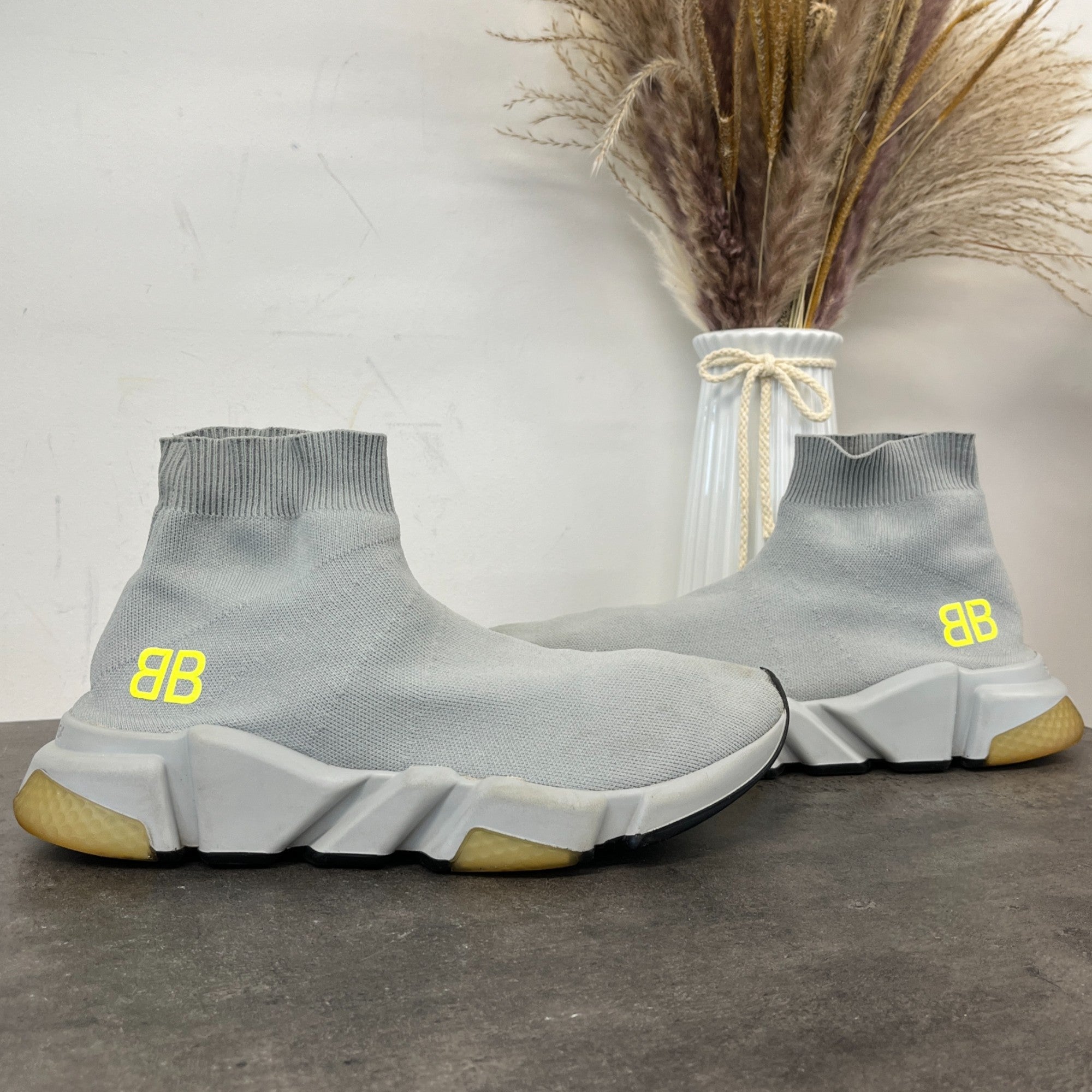 Women's Speed Sock High Trainers Grey Size EU 39 / UK 6