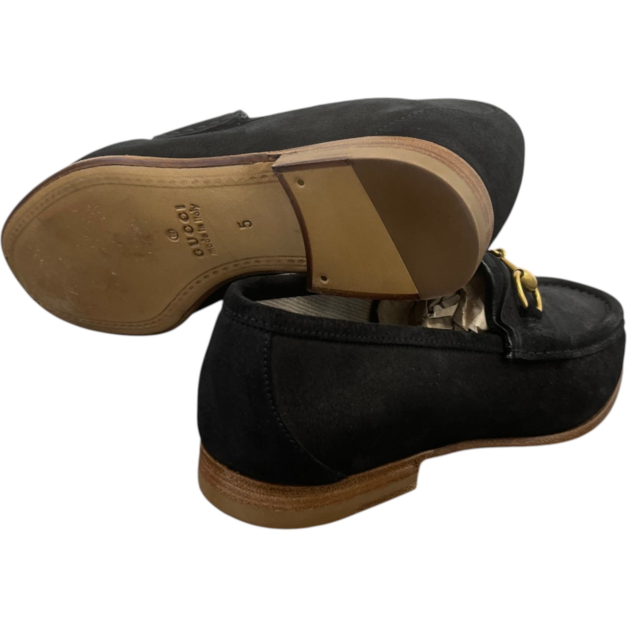 Men's Horsebit Loafers Black Size EU 39 / UK 5