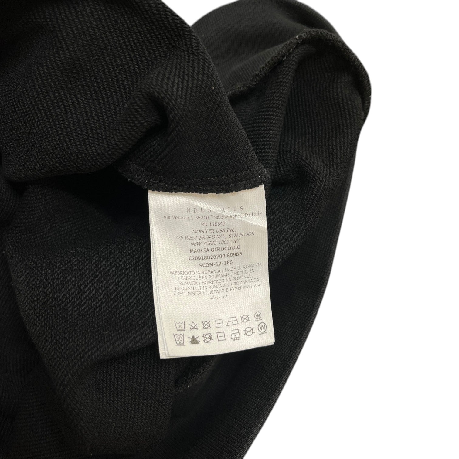 Men's Maglia Sweatshirt Black Size XXL