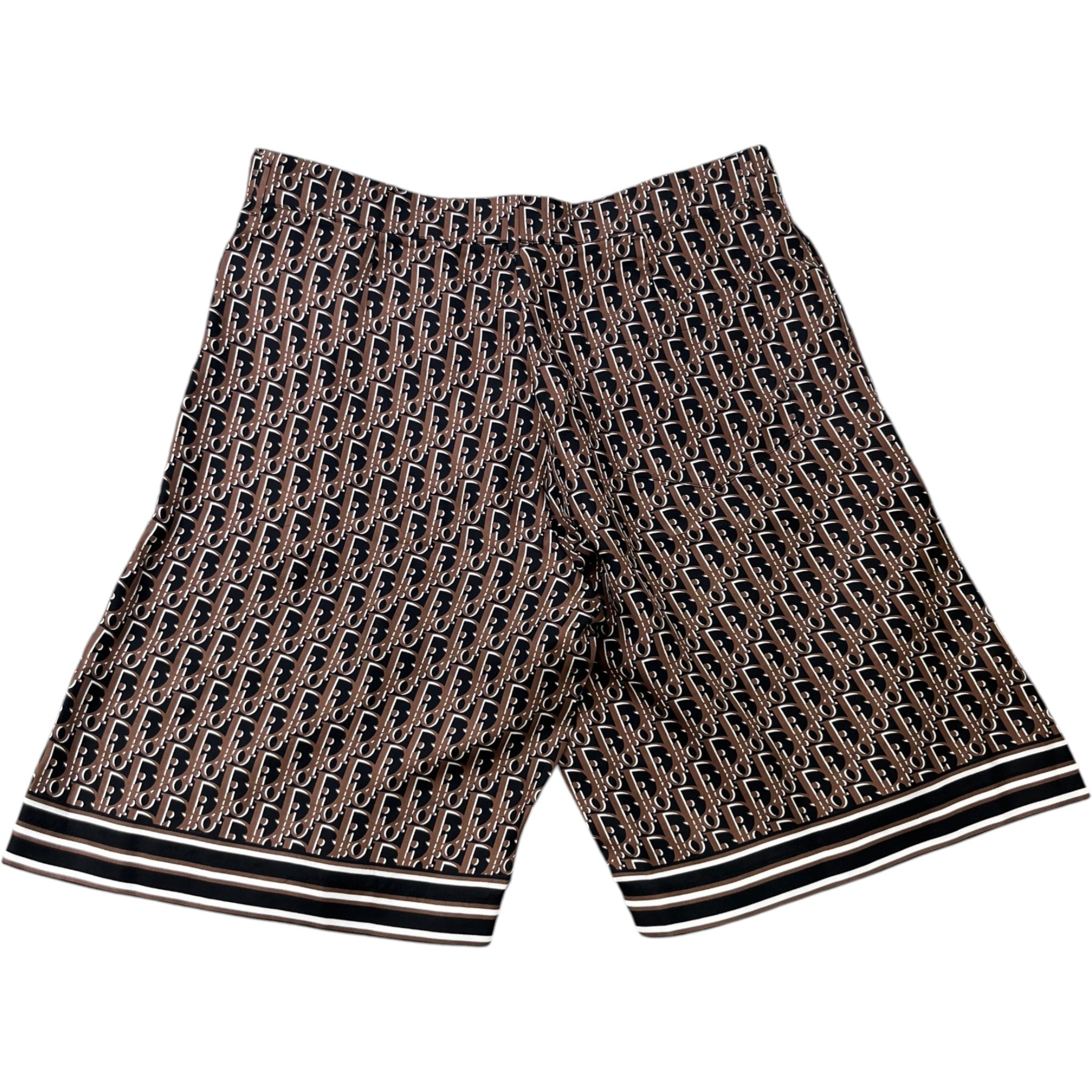 Men's Oblique Pixel Bermuda Shorts Black Size IT 48 / UK 32