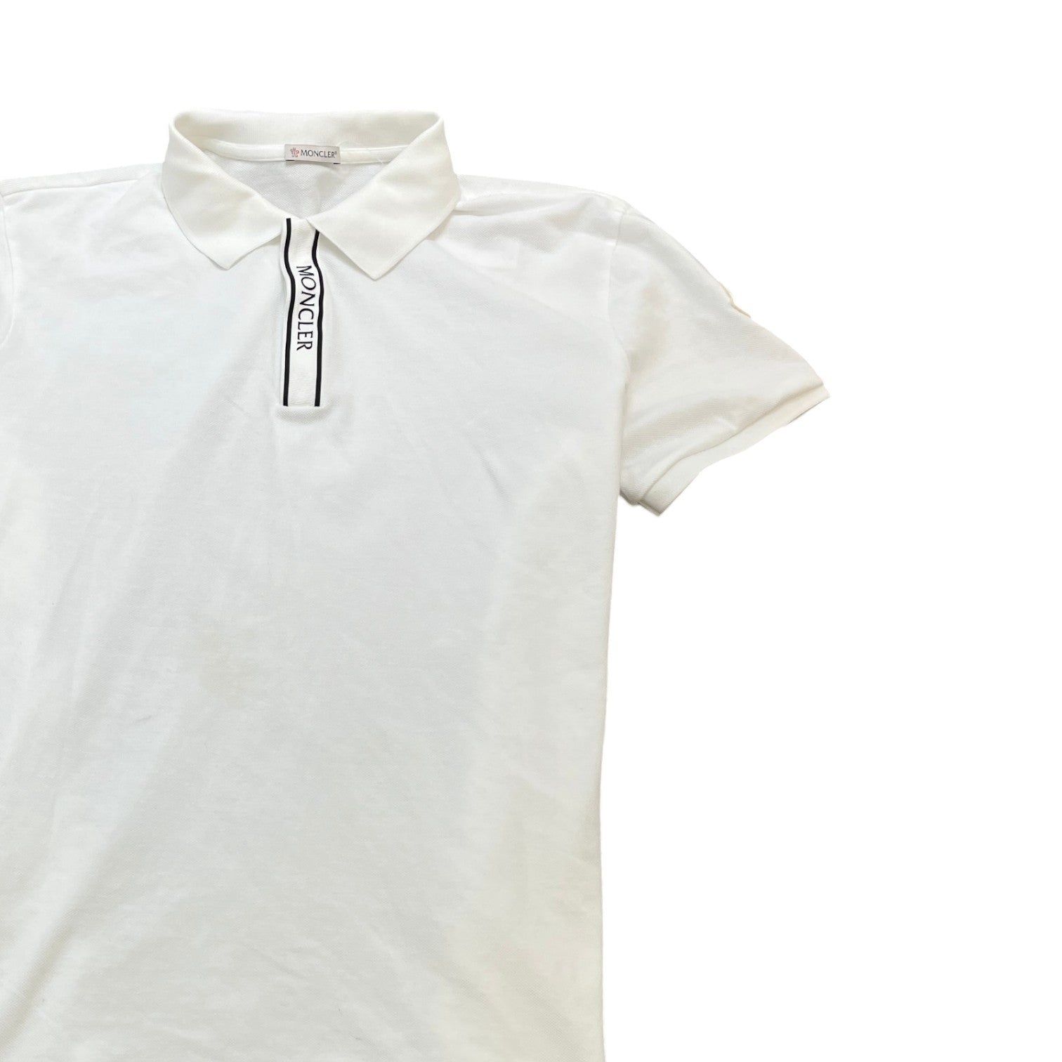 Men's Ss Logo Polo Shirt White Size XL