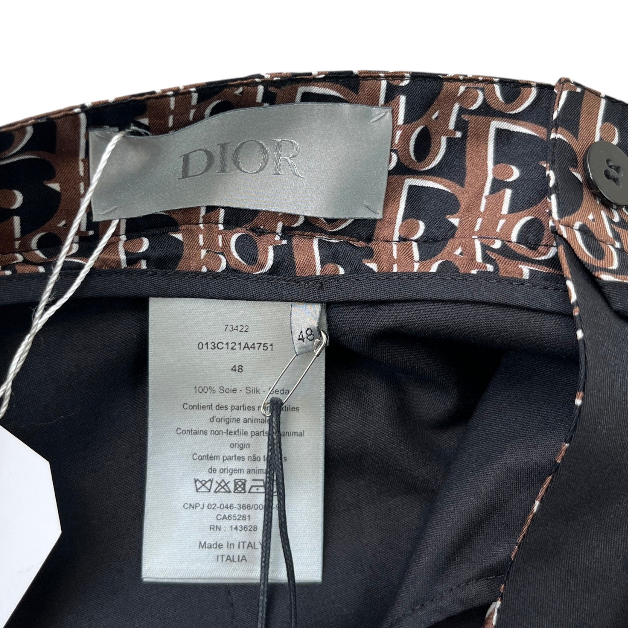 Men's Oblique Pixel Bermuda Shorts Black Size IT 48 / UK 32