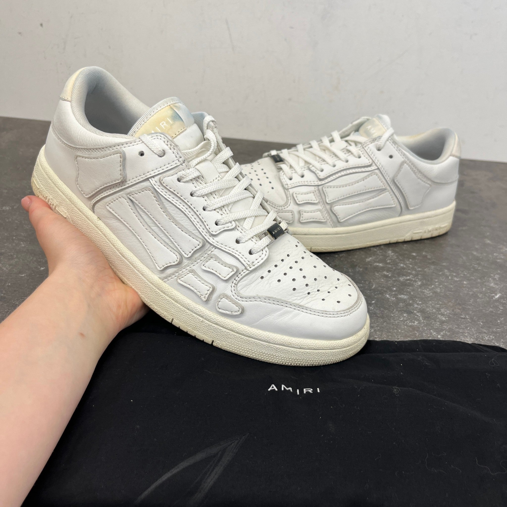 Men's Skel Top Low Trainers White Size EU 42 / UK 8