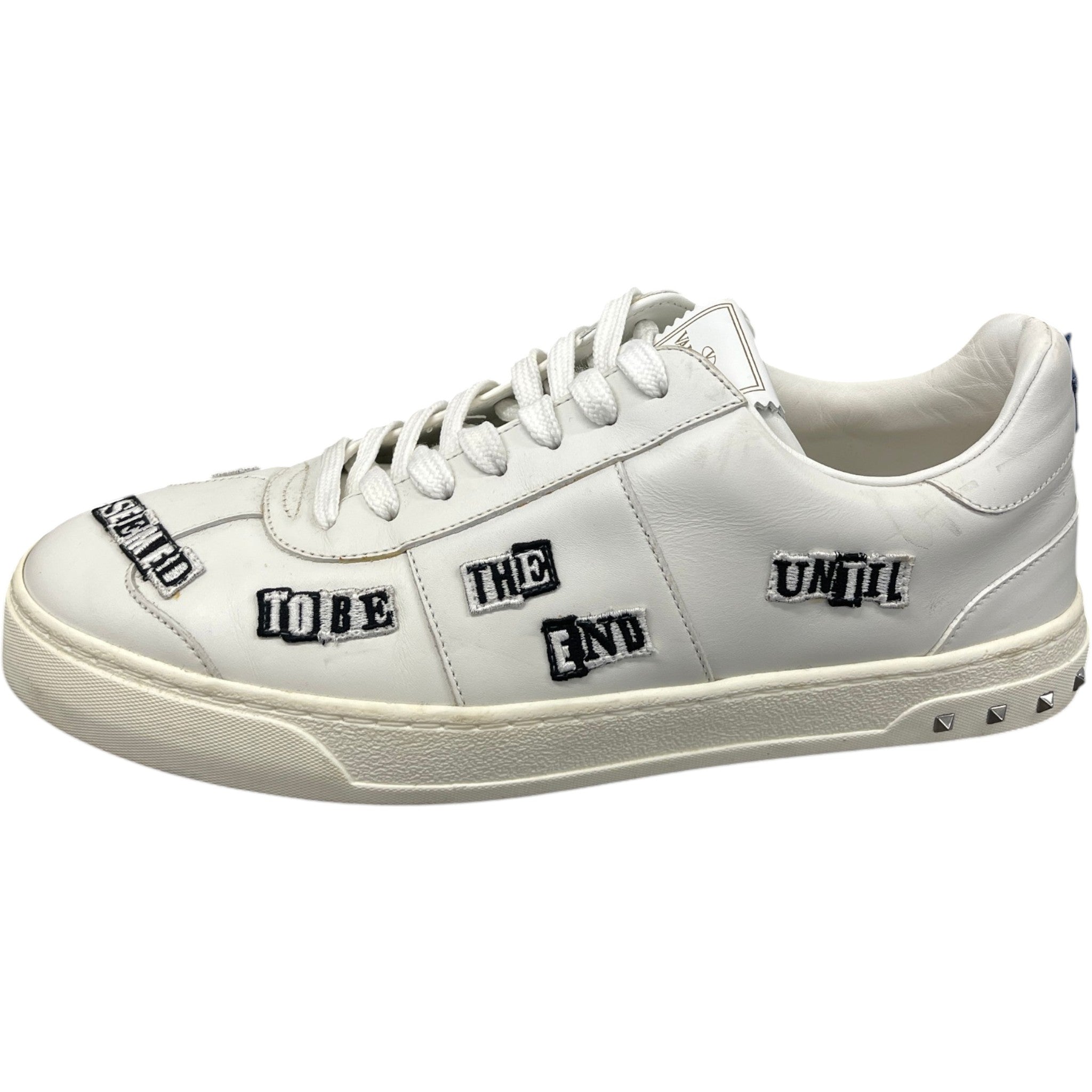 Men's X Jamie Reid Fly Crew Punk Poem Low Trainers White Size EU 41 / UK 7