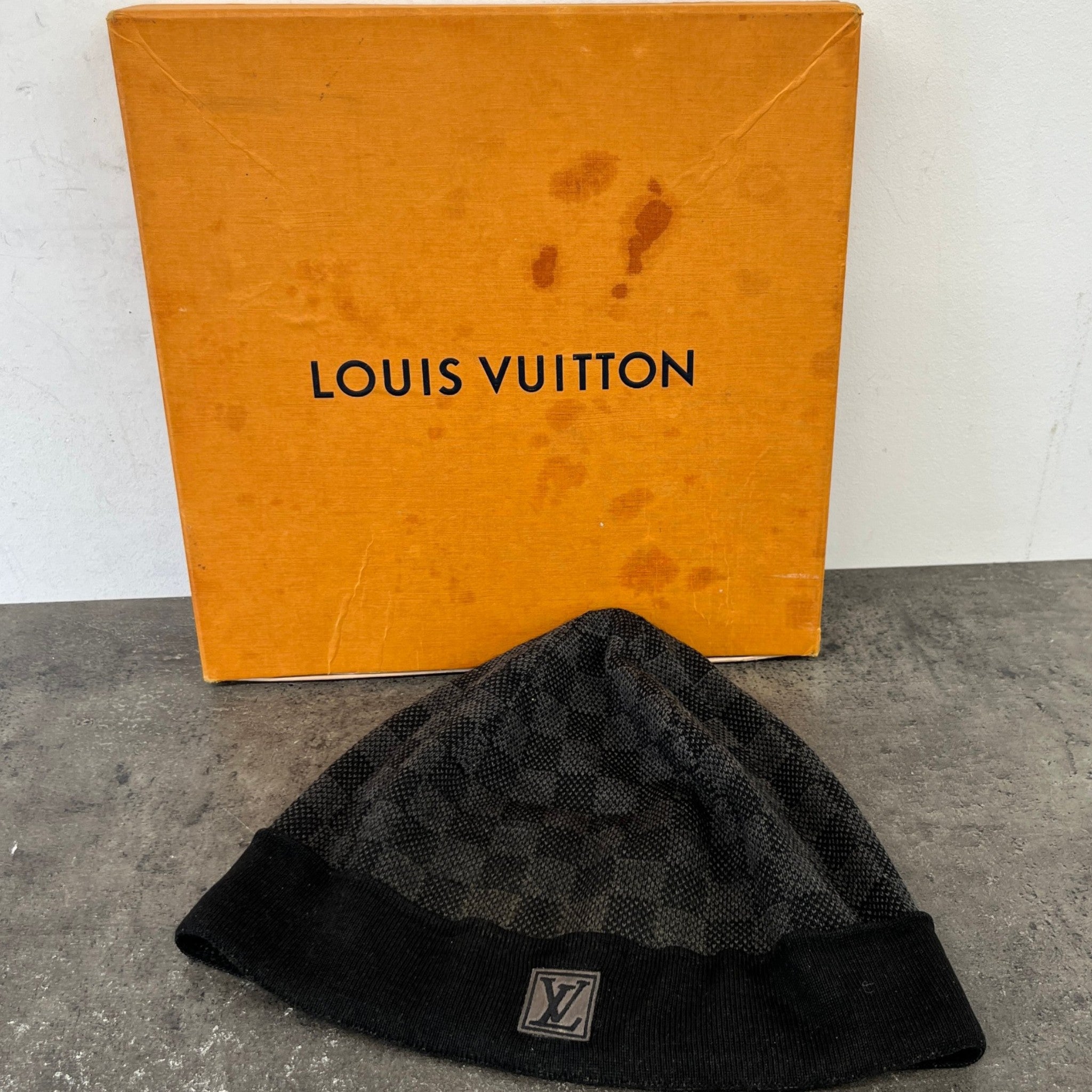 Men's Damier Néo Petit Beanie Hat Black