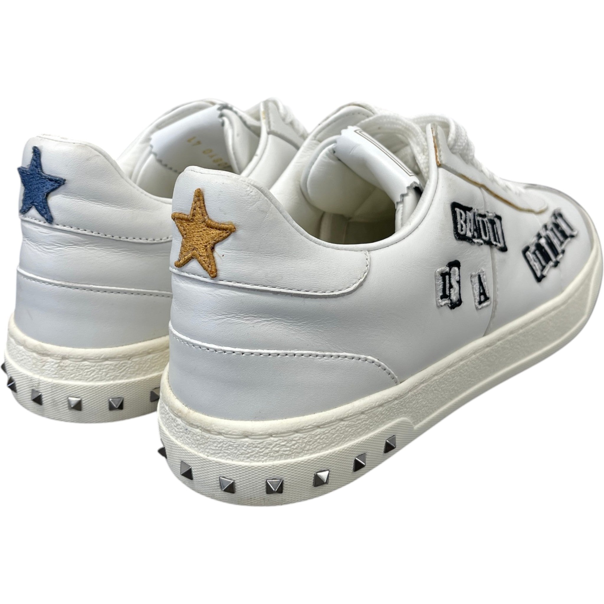 Men's X Jamie Reid Fly Crew Punk Poem Low Trainers White Size EU 41 / UK 7