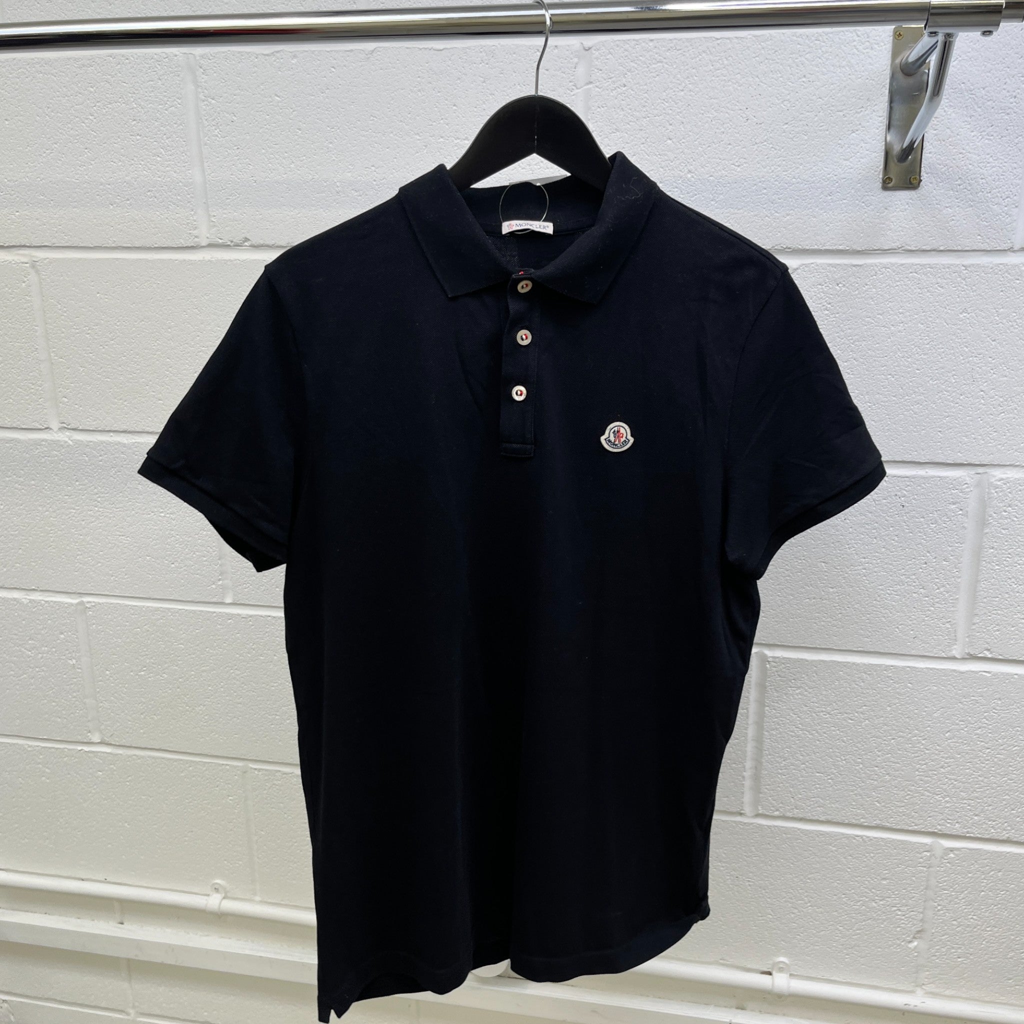 Men's Maglia Polo Manica Corta Polo Shirt Black Size XL