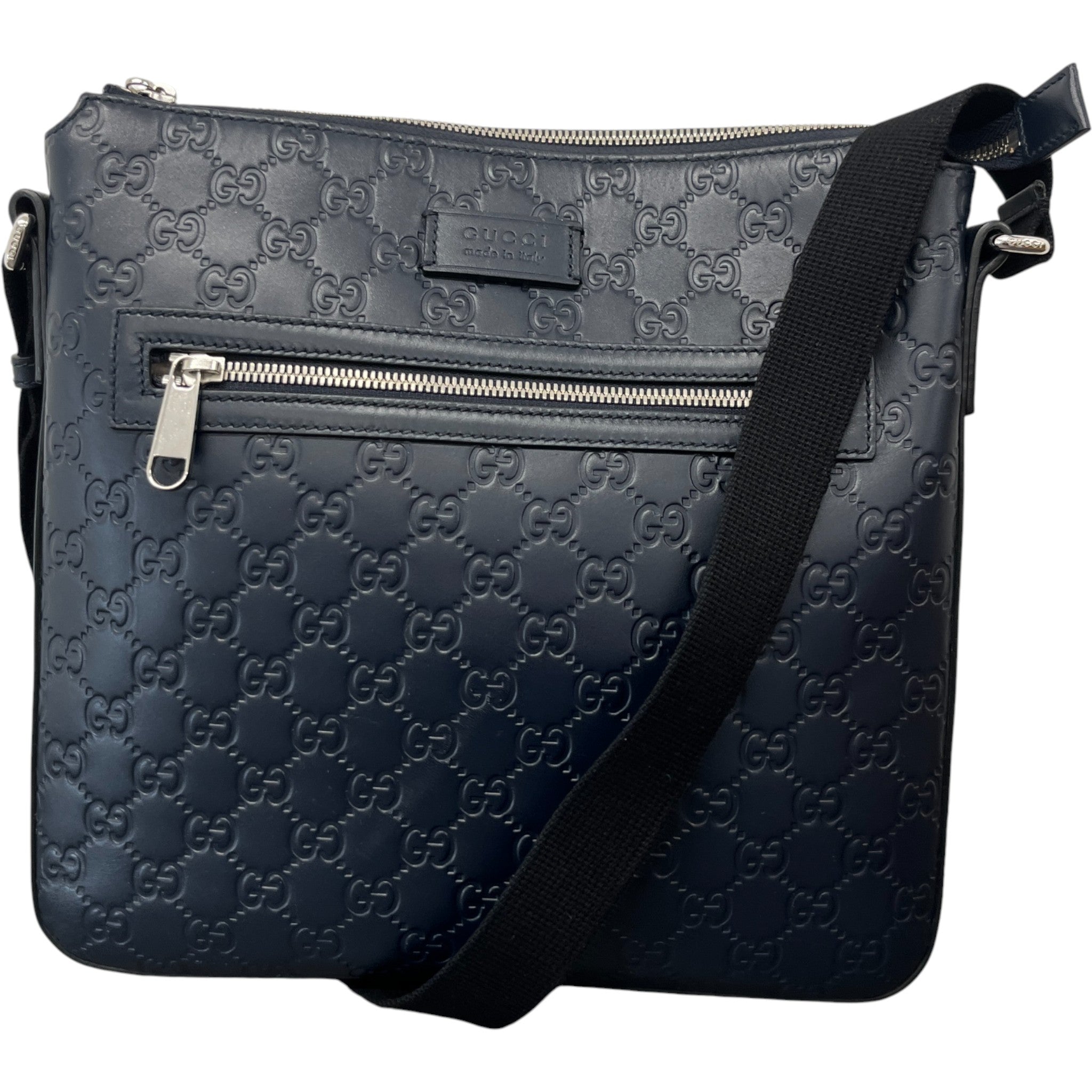 Men's Gg Supreme Messenger Bag Blue