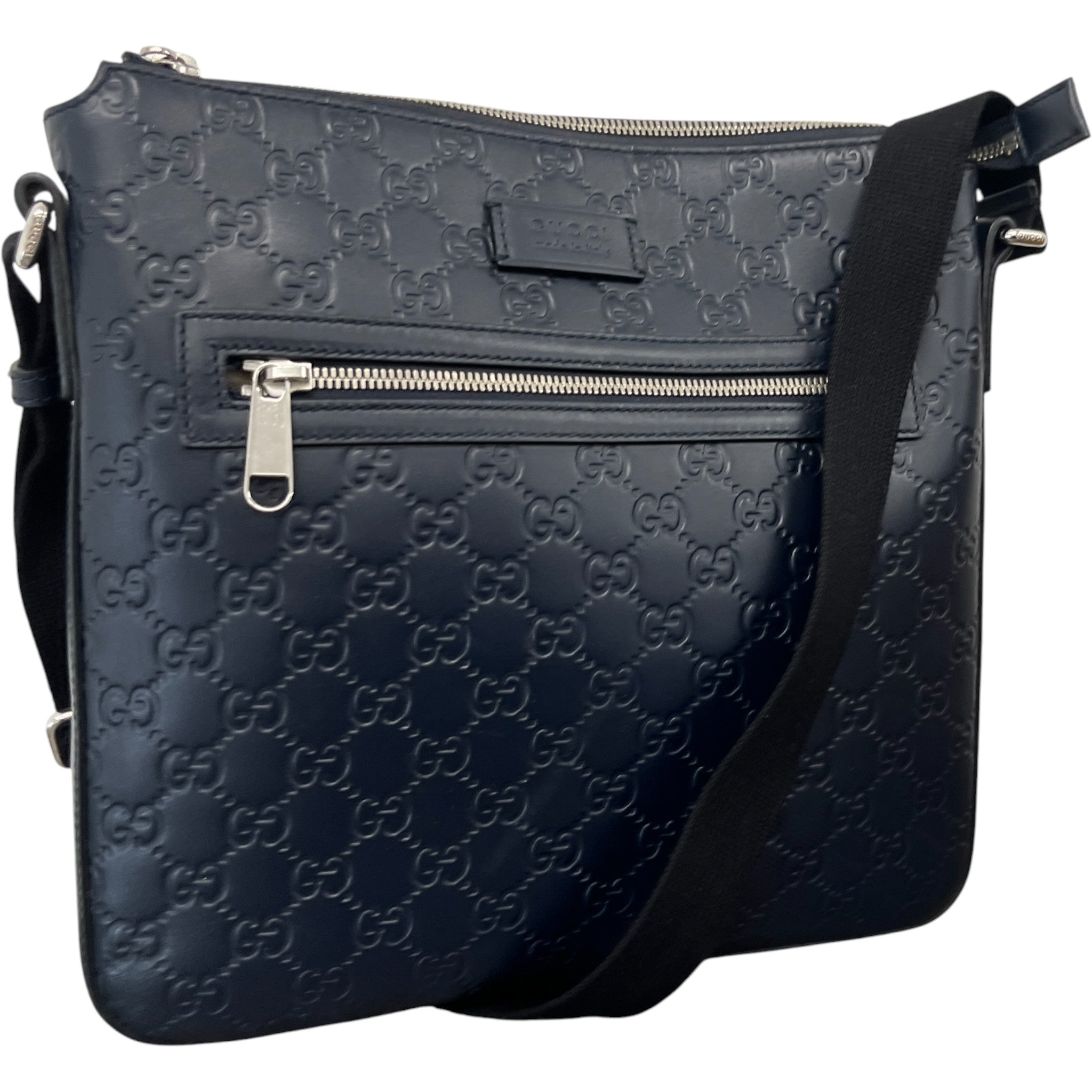 Men's Gg Supreme Messenger Bag Blue