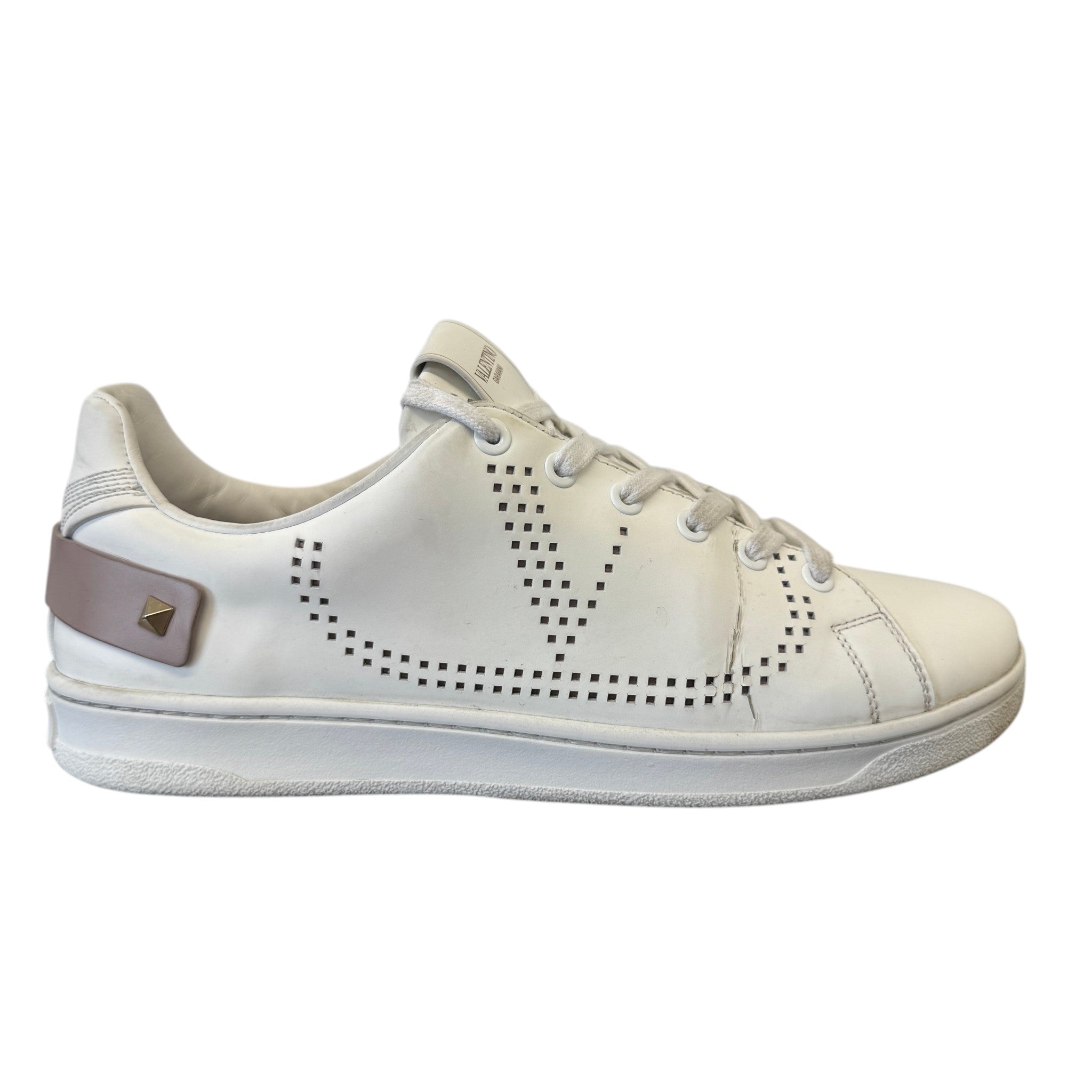 Women's Rockstud Low Trainers White Size EU 39 / UK 6