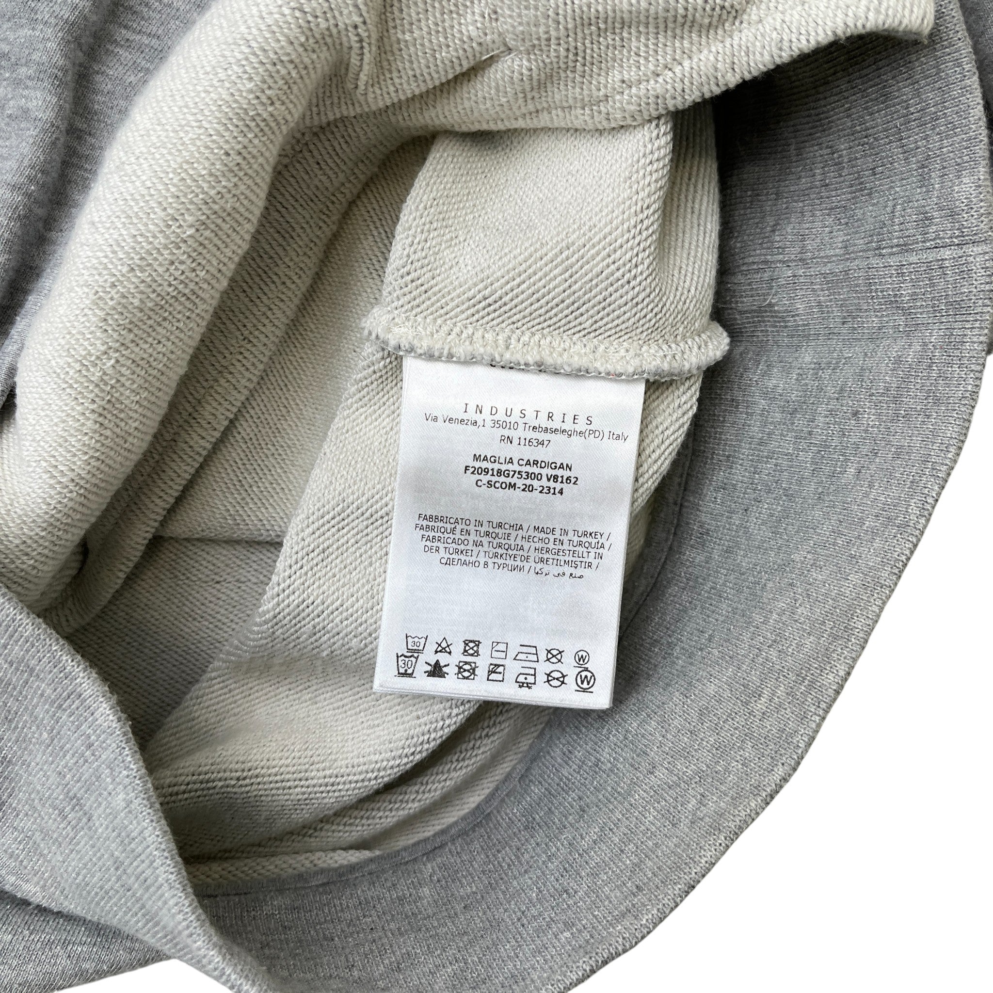 Men's Maglia Cardigan Grey Size L