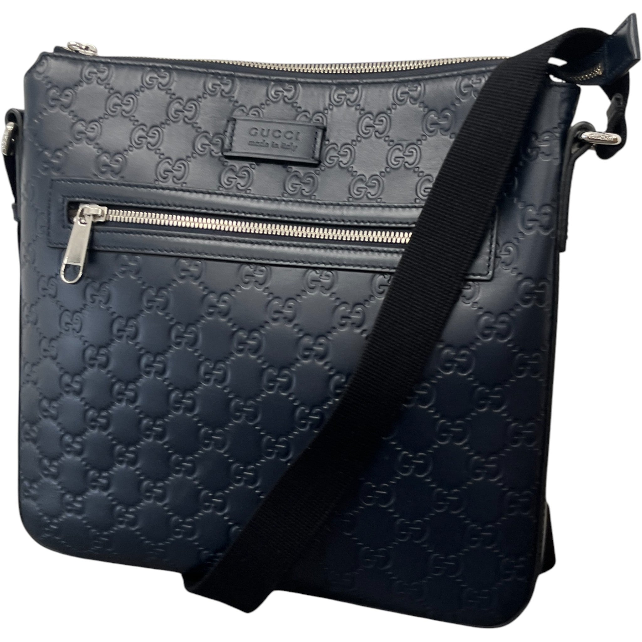 Men's Gg Supreme Messenger Bag Blue