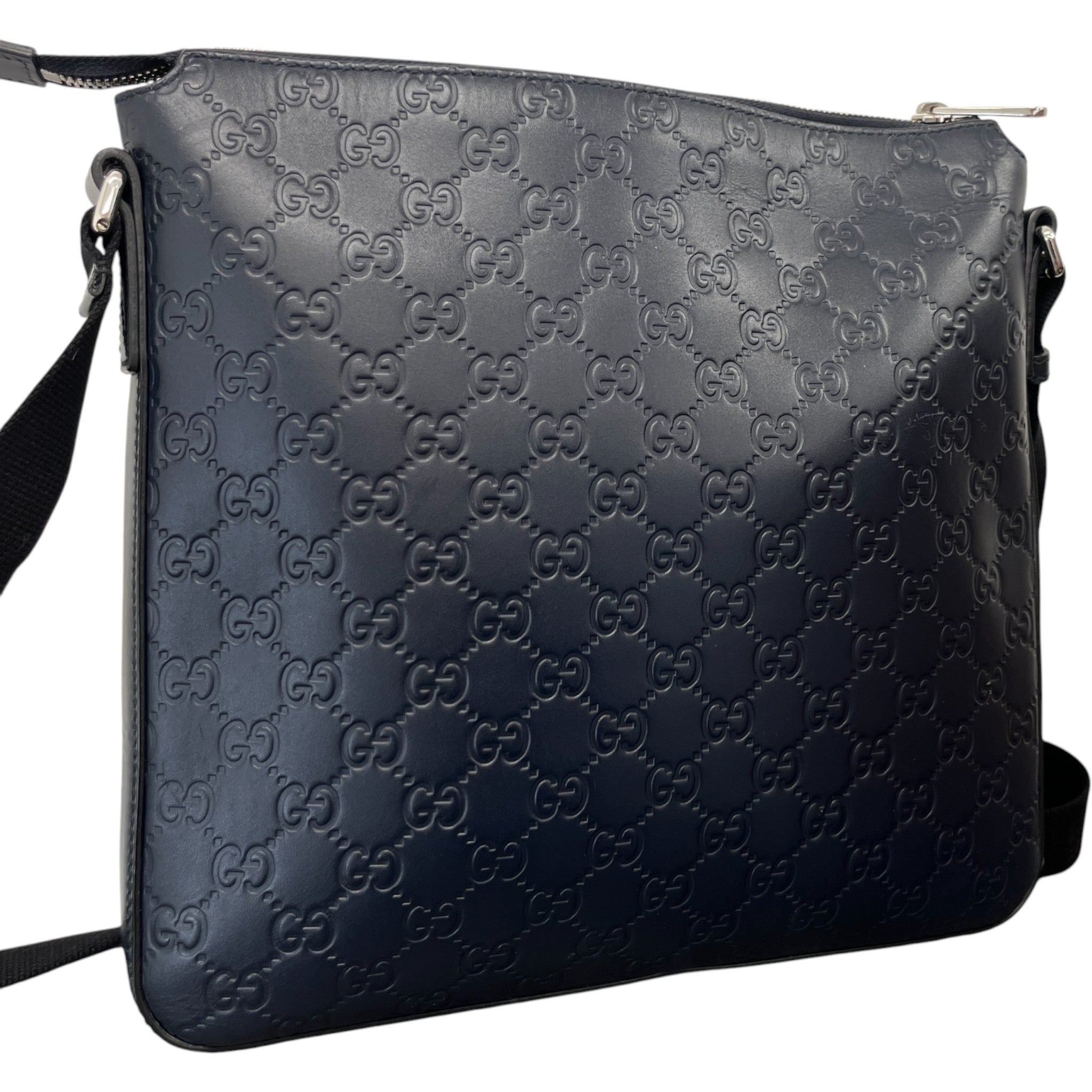 Men's Gg Supreme Messenger Bag Blue