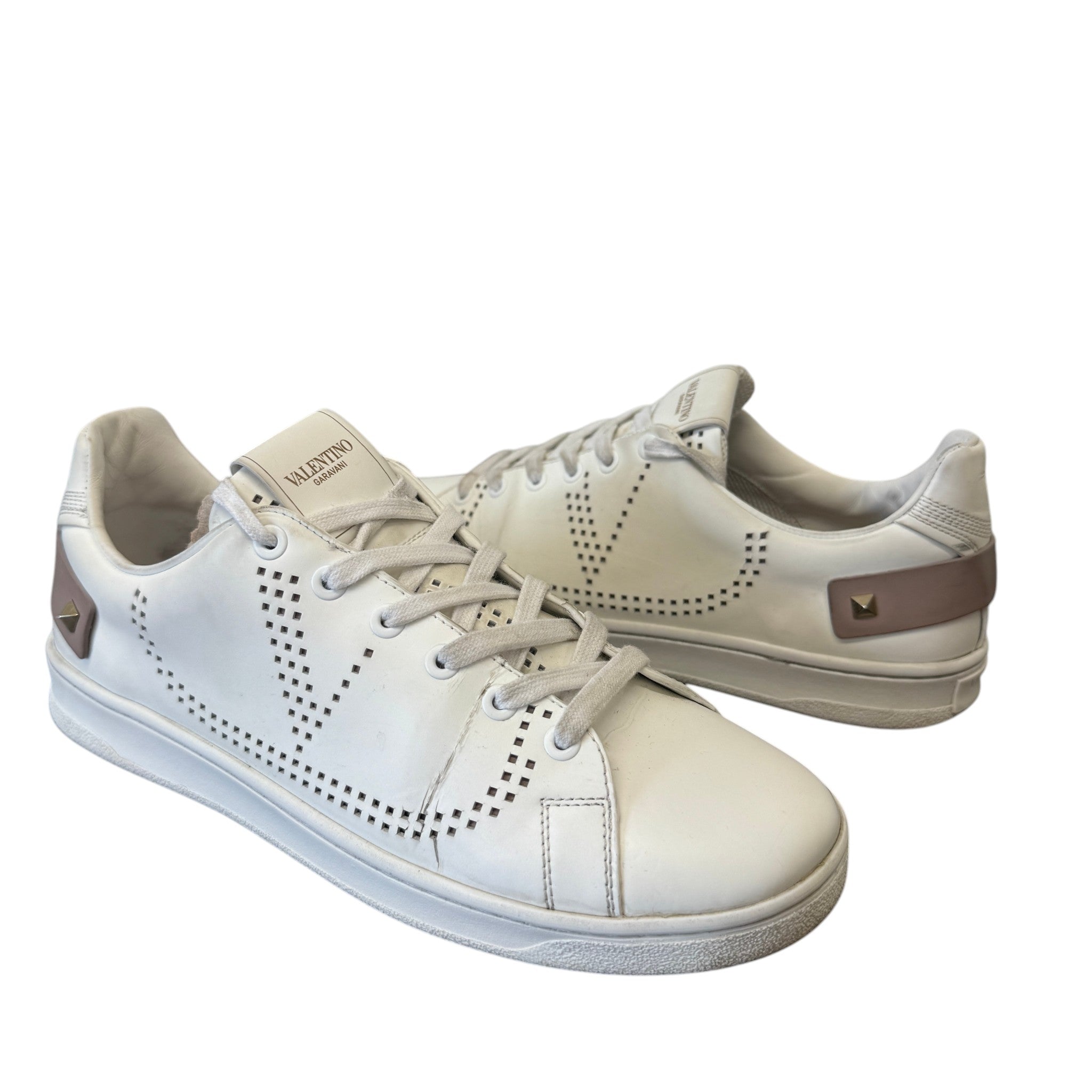 Women's Rockstud Low Trainers White Size EU 39 / UK 6