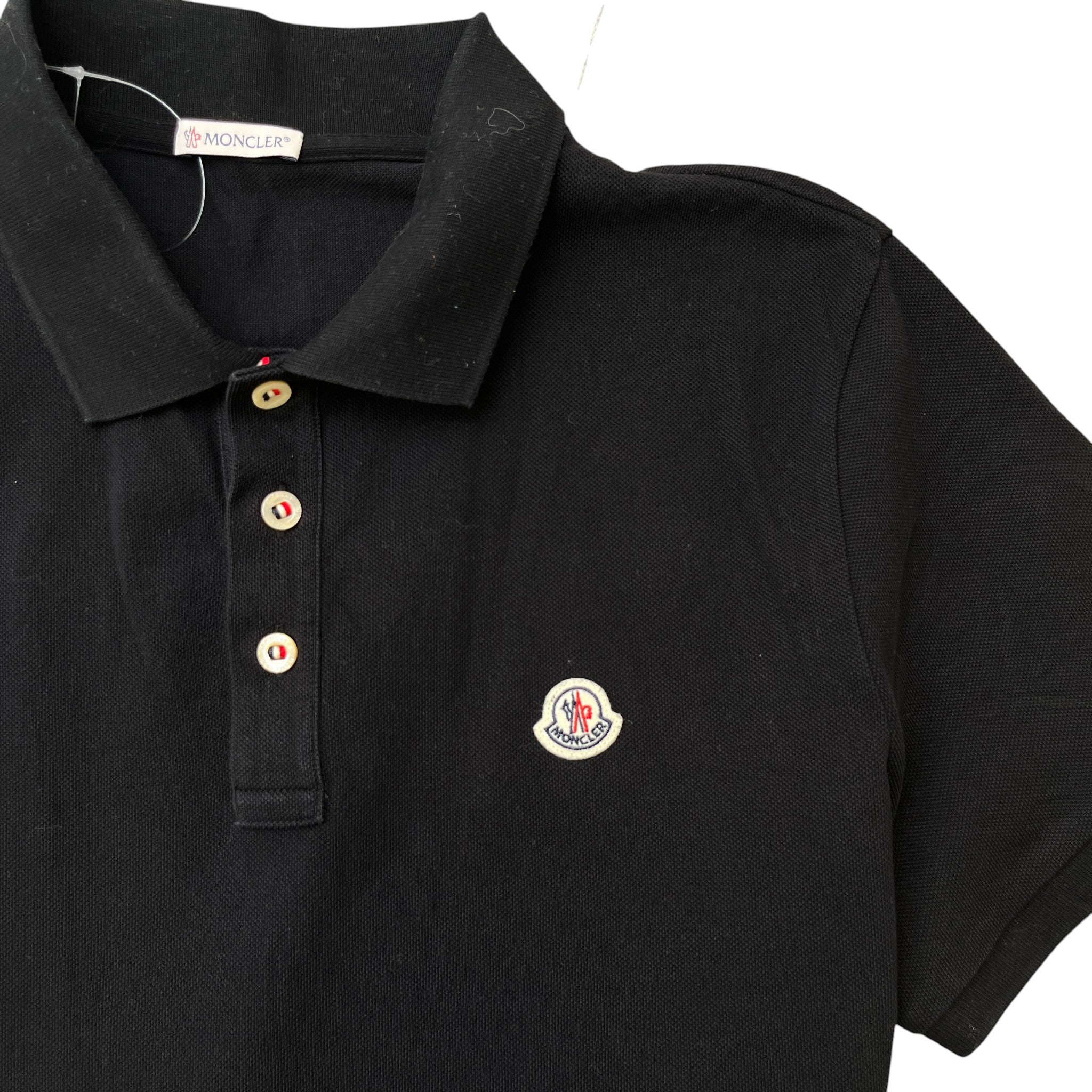 Men's Maglia Polo Manica Corta Polo Shirt Black Size XL
