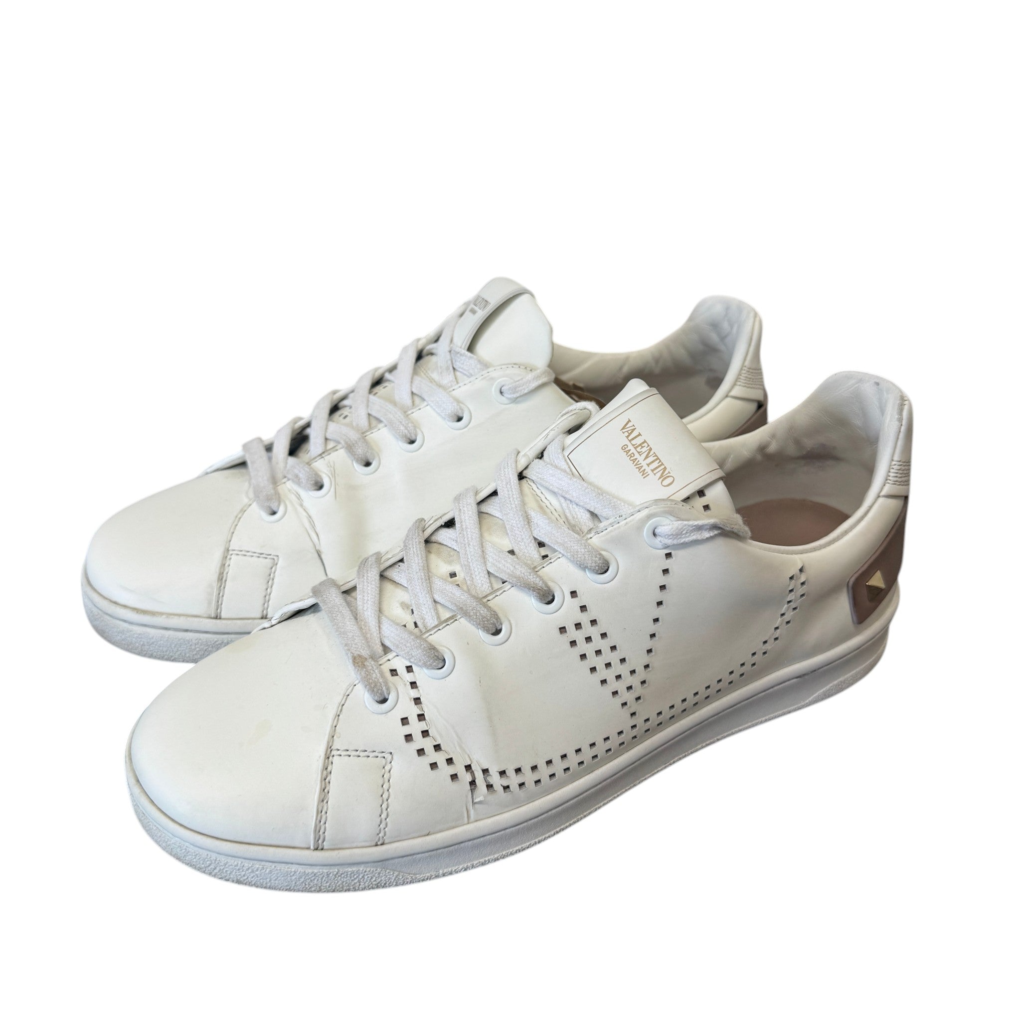 Women's Rockstud Low Trainers White Size EU 39 / UK 6