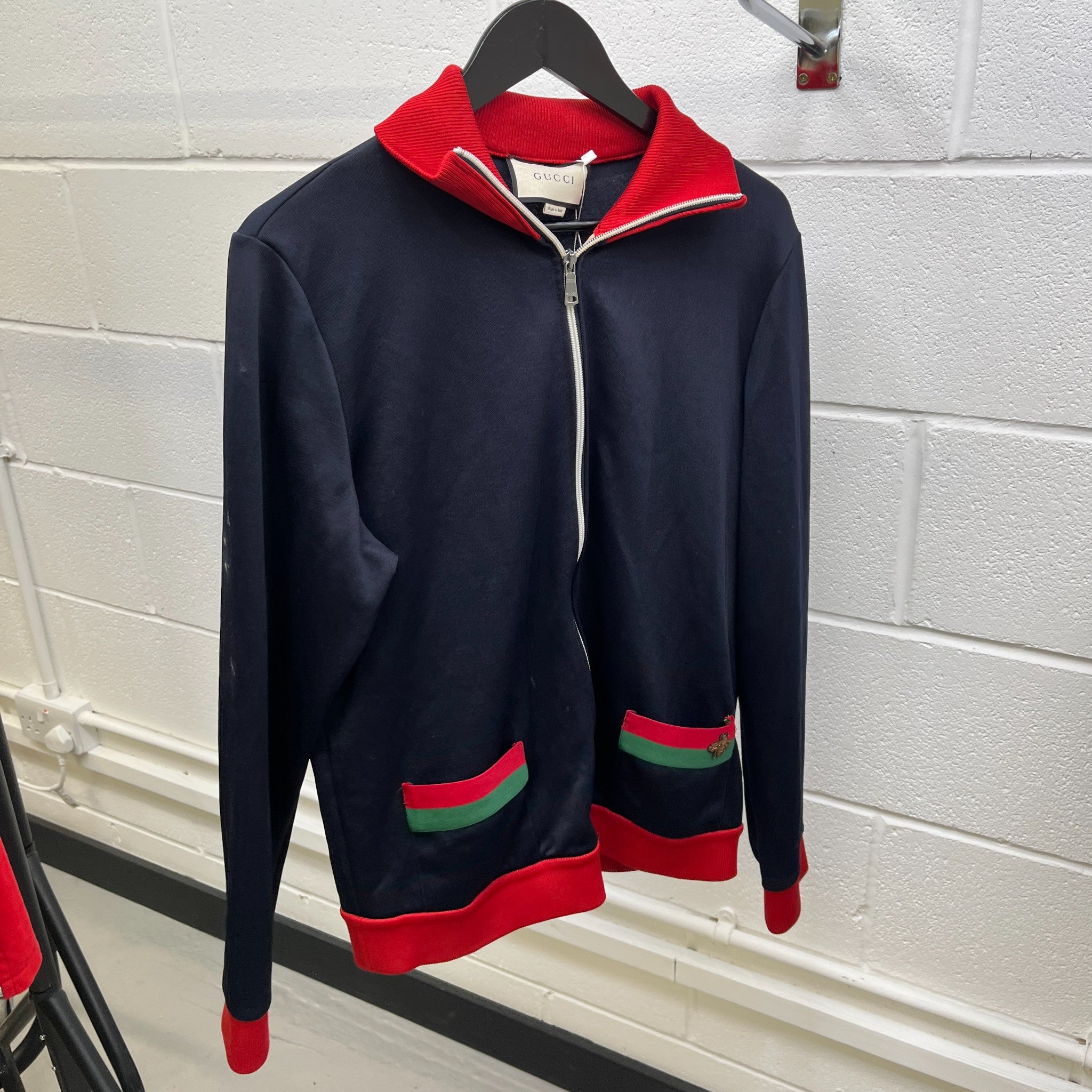 Men's Technical Jersey Jacket Navy Size M