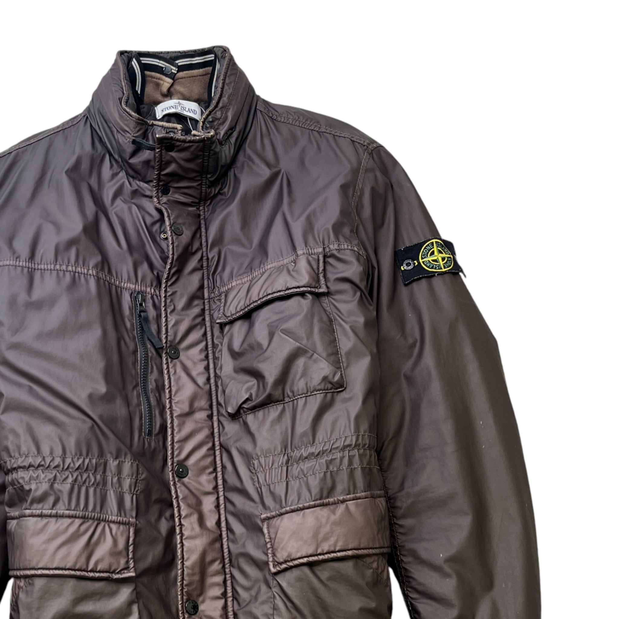 Men's Mussola Gommata Jacket Brown Size XXL