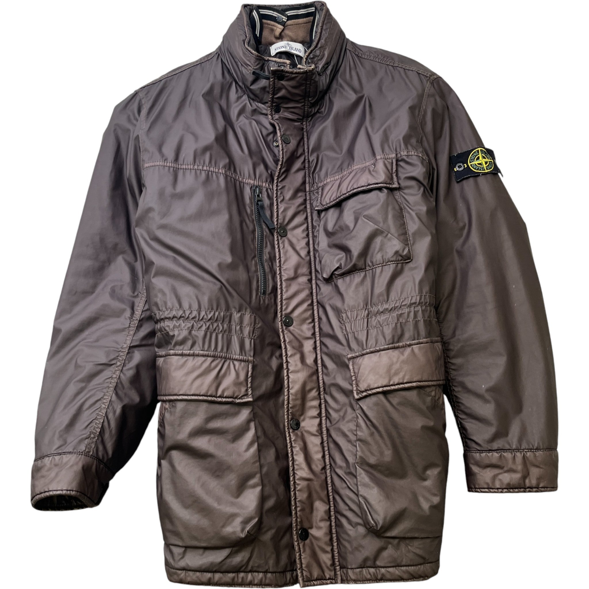 Men's Mussola Gommata Jacket Brown Size XXL